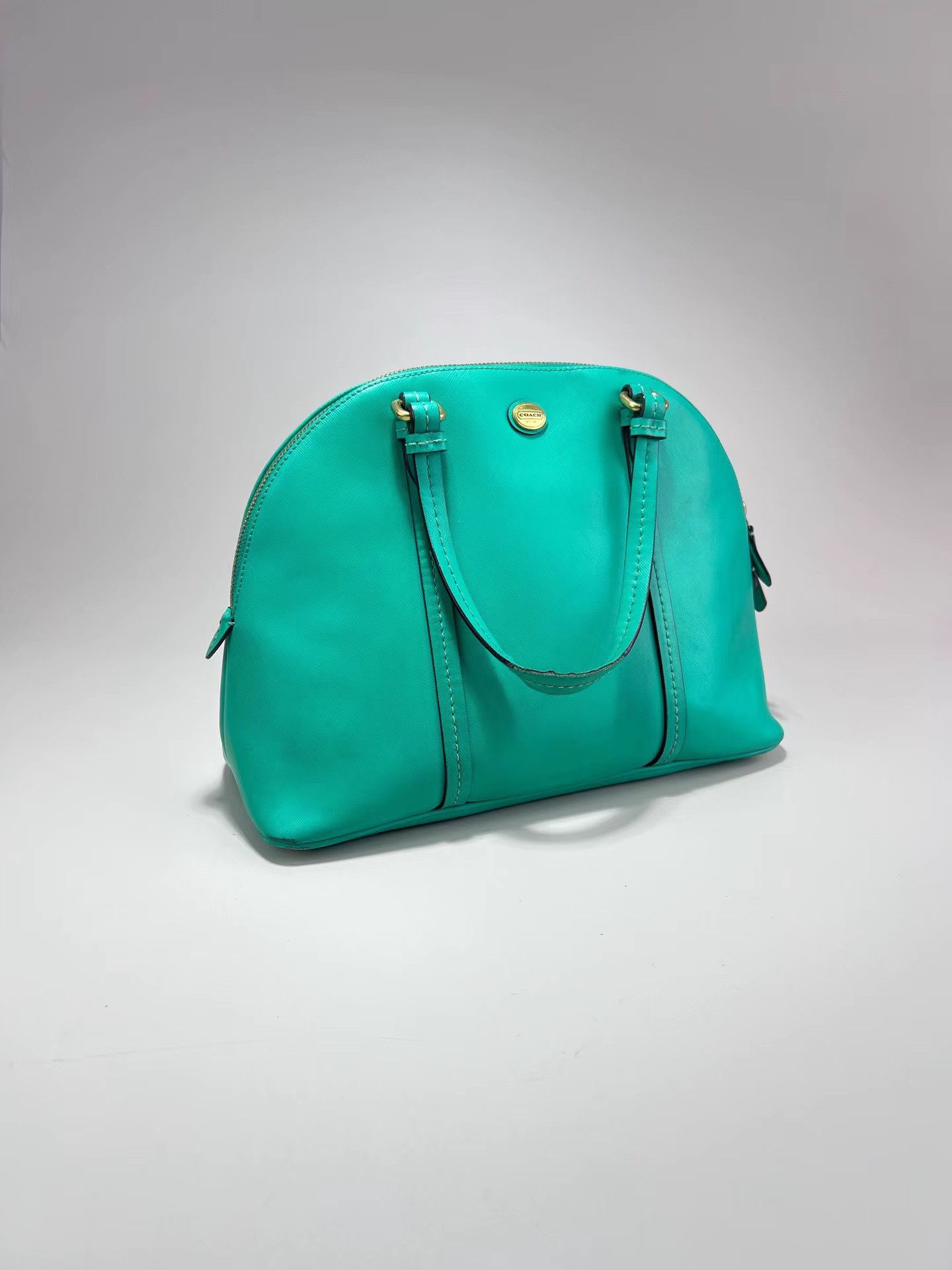 Coach COACH Green Shell Shoulder Bag Size ONE SIZE - 4 Thumbnail