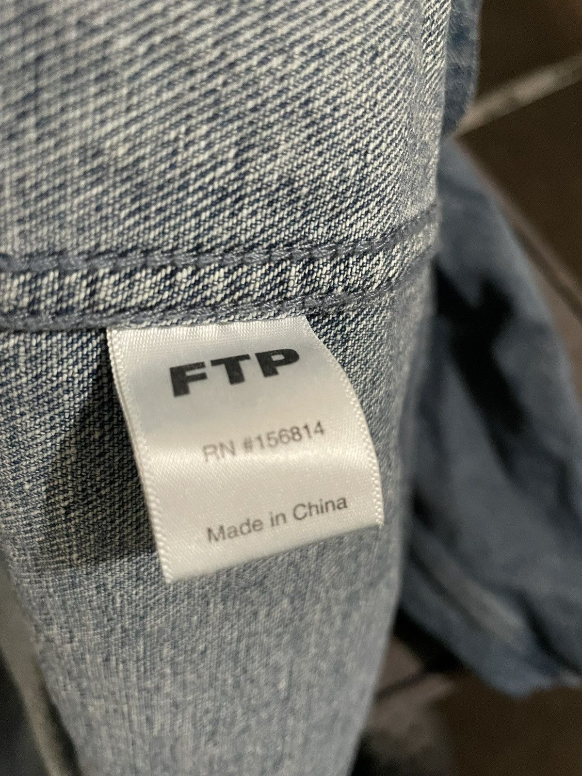 Fuck The Population 2023 FTP Cross Logo Jean Jacket Size US M / EU 48-50 / 2 - 4 Thumbnail