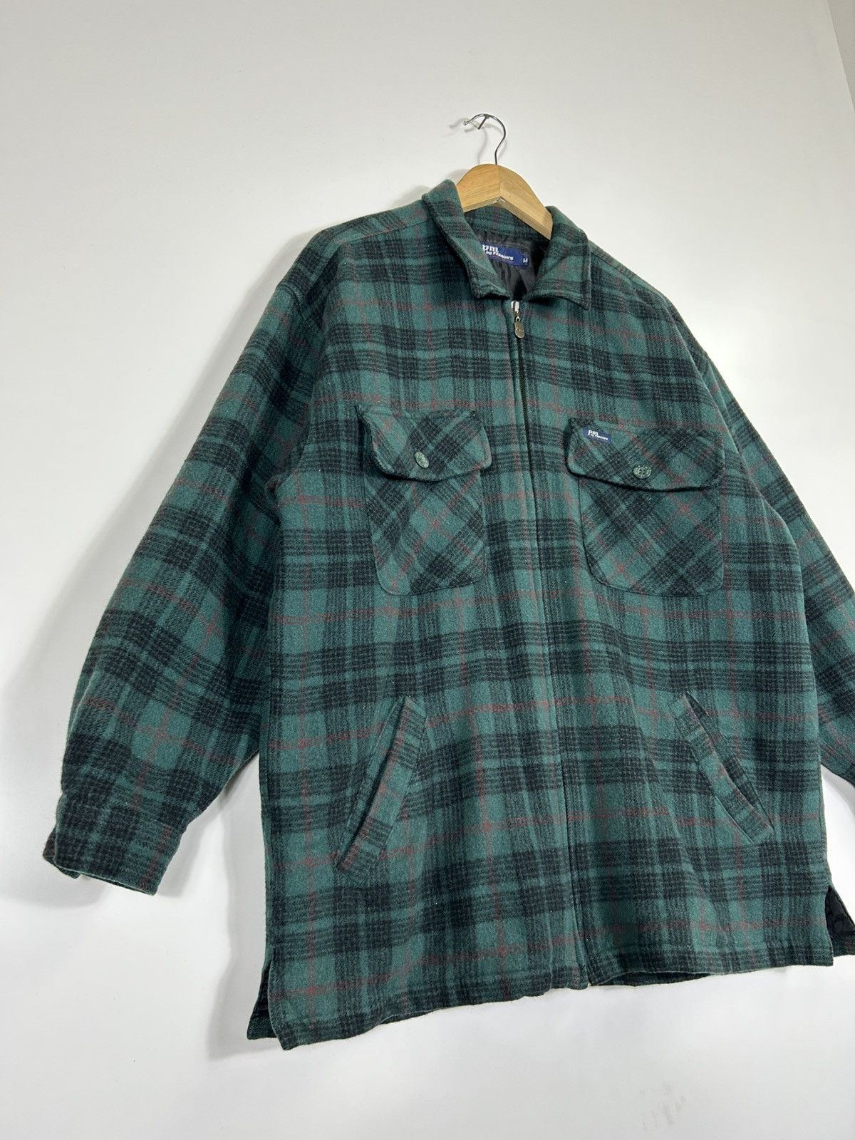 Flannel × PERSON'S × Vintage ⚡️Vintage Pm By Person’s Flannel Zipper Shirt Jacket Size US M / EU 48-50 / 2 - 2 Thumbnail
