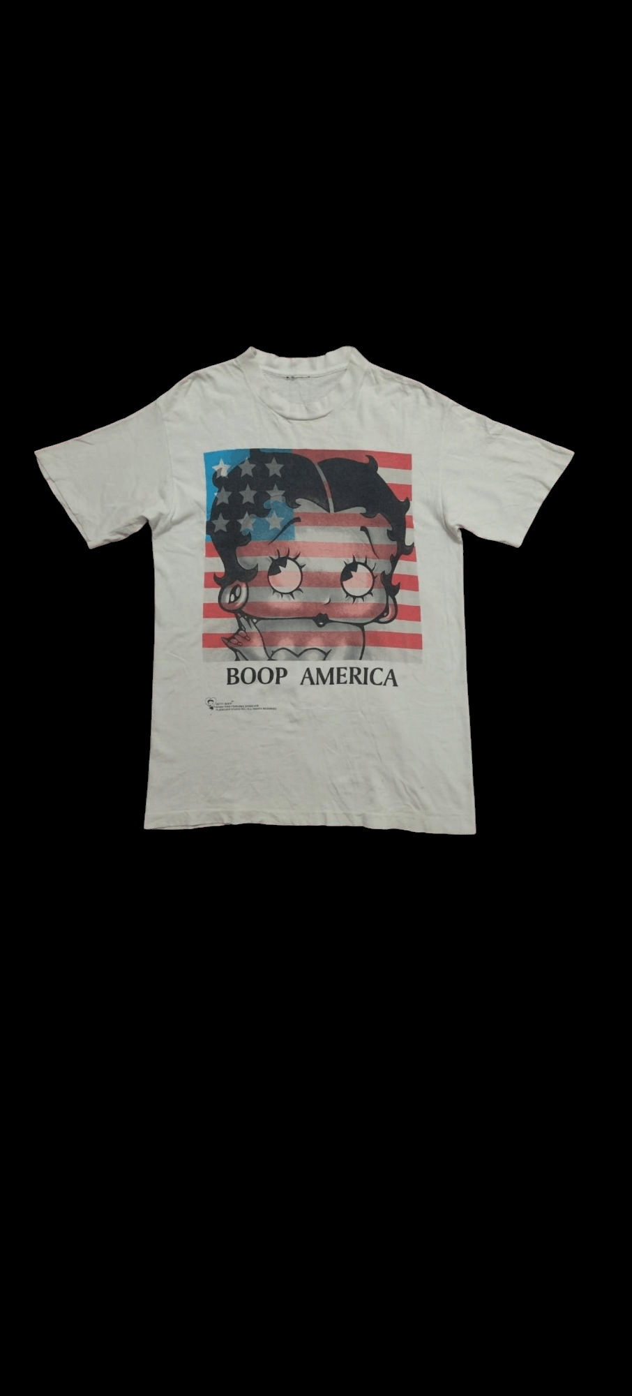 Vintage Vtg 90's Betty Boop USA Flag Design single stitch Size US M / EU 48-50 / 2 - 1 Thumbnail