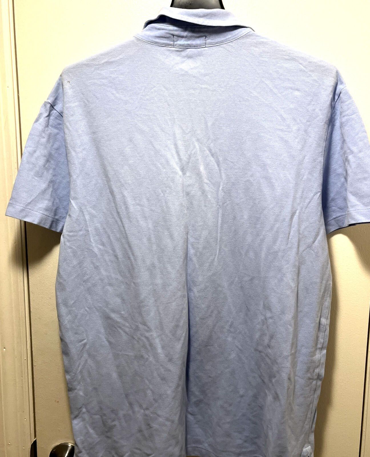 Polo Ralph Lauren LG MENS POLO LIGHT BLUE CUSTOM FIT FEATHERWEIGHT KNIT Size US L / EU 52-54 / 3 - 3 Thumbnail