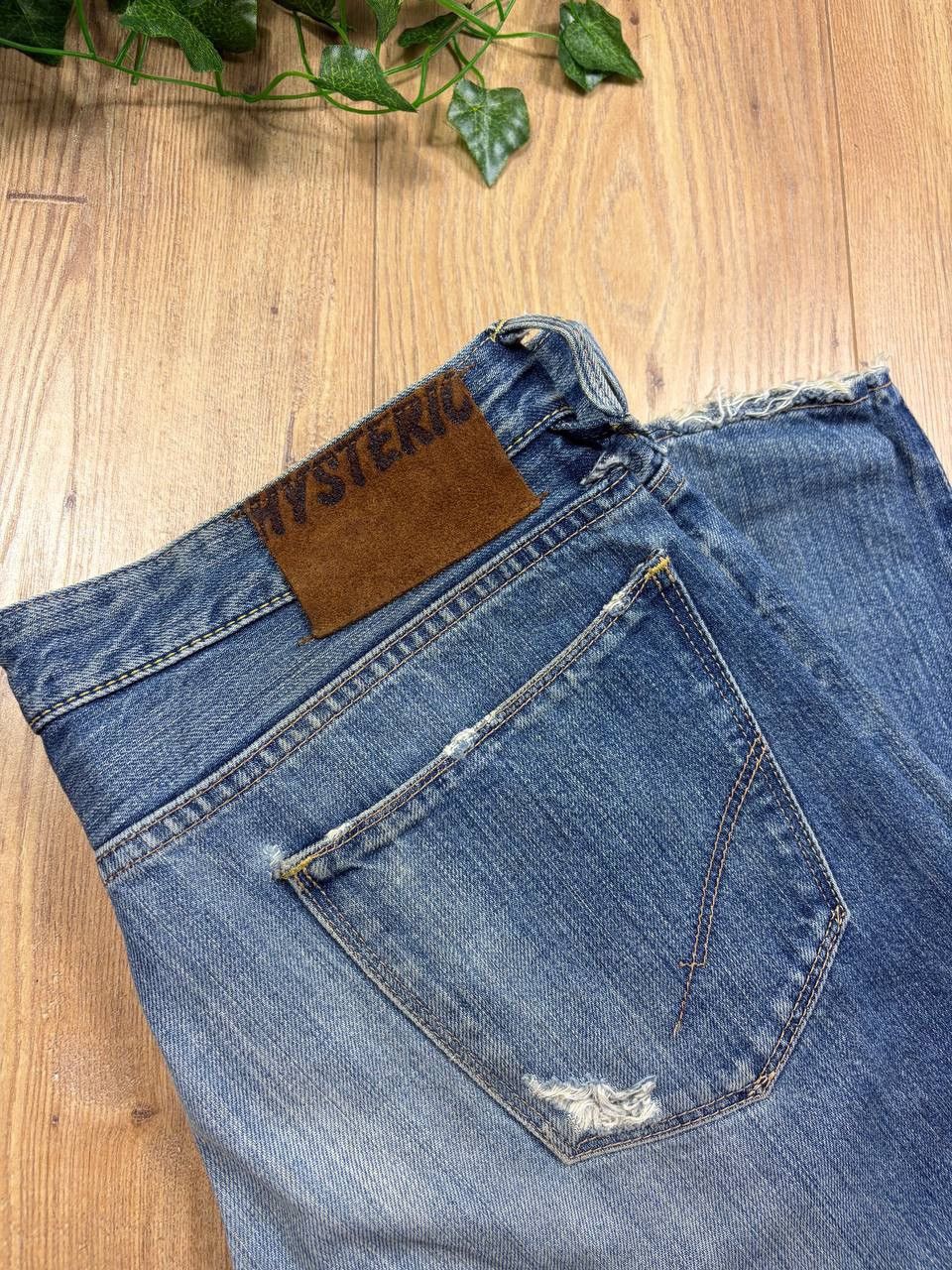 Hysteric Glamour HYSTERIC GLAMOUR RIPPED DISTRESSED DENIM JEANS Y2K ARCHIVE Size US 32 / EU 48 - 10 Thumbnail