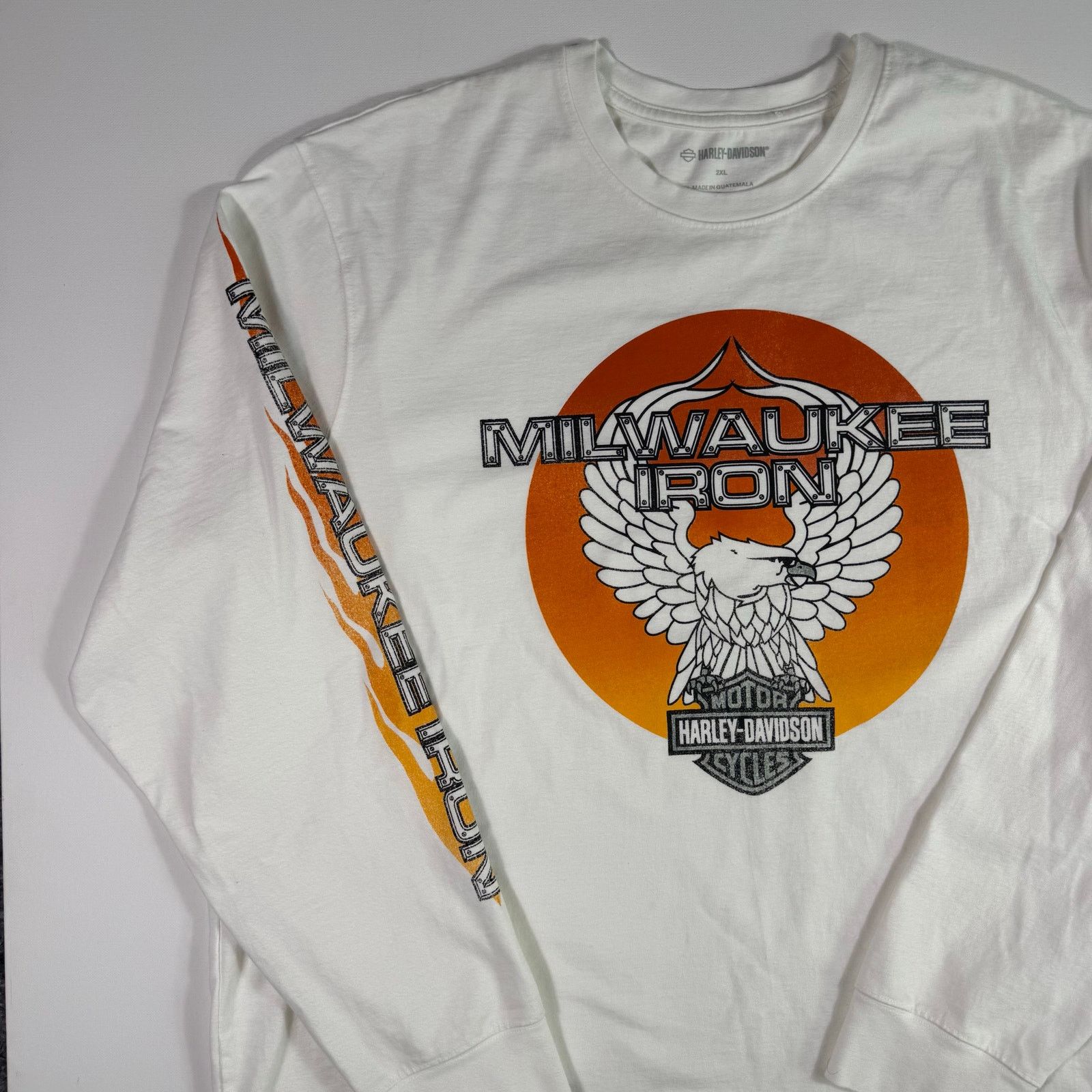 Harley Davidson Harley Davidson Milwaukee Iron Long Sleeve Flame Men’s 2XL Size US XXL / EU 58 / 5 - 2 Thumbnail