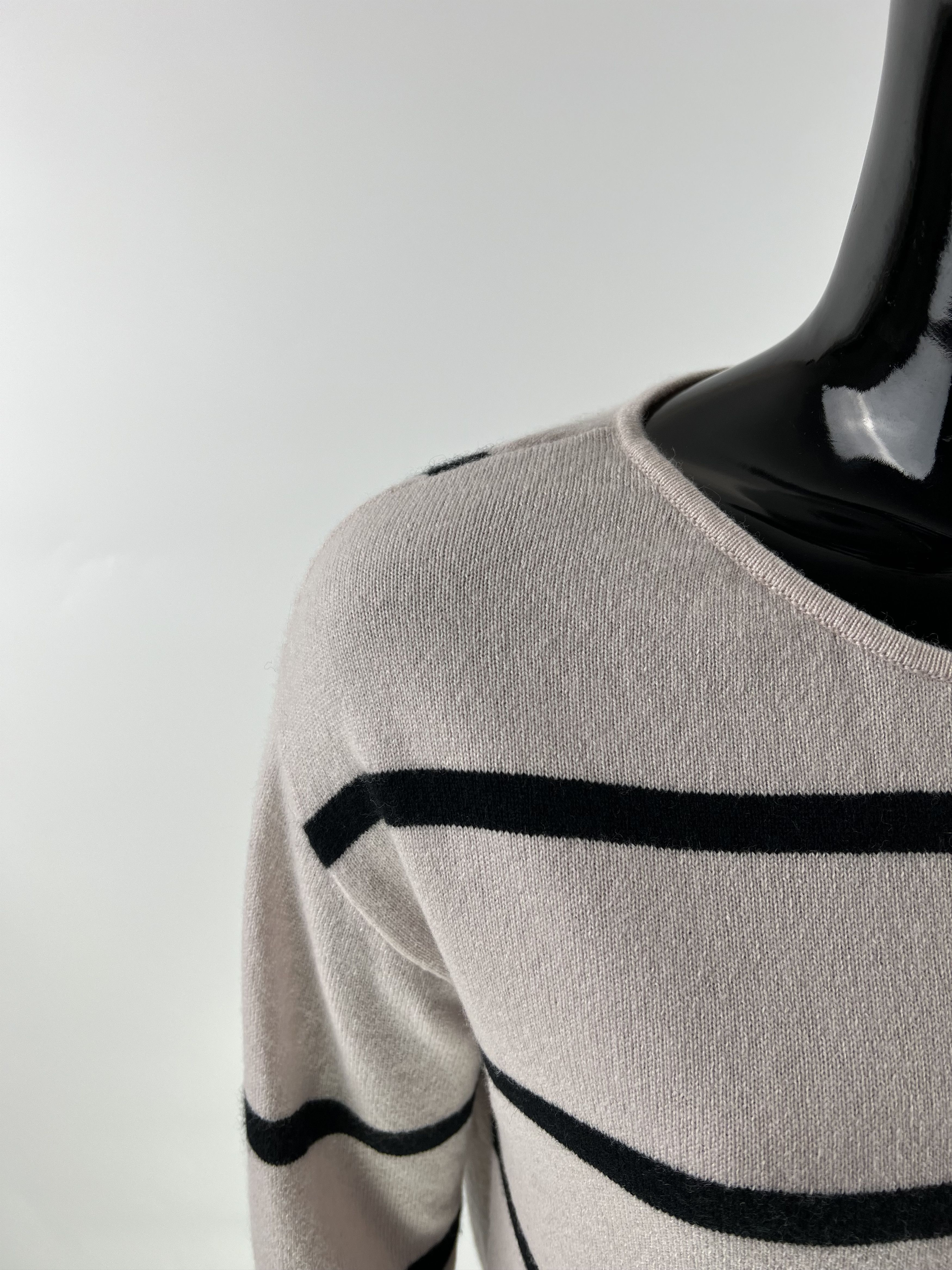 Luisa Cerano Luisa Cerano Striped Wool Silk Cashmere Sweater Size M / US 6-8 / IT 42-44 - 5 Thumbnail