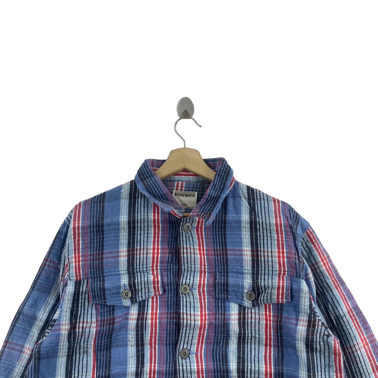 Other RUSH HOUR Tartan Casual Button Up Tee Shirt Western Plaids Size L / US 10 / IT 46 - 3 Thumbnail
