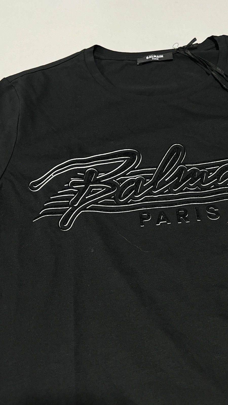 Balmain Balmain Paris Black Tee Size M / US 6-8 / IT 42-44 - 2 Thumbnail
