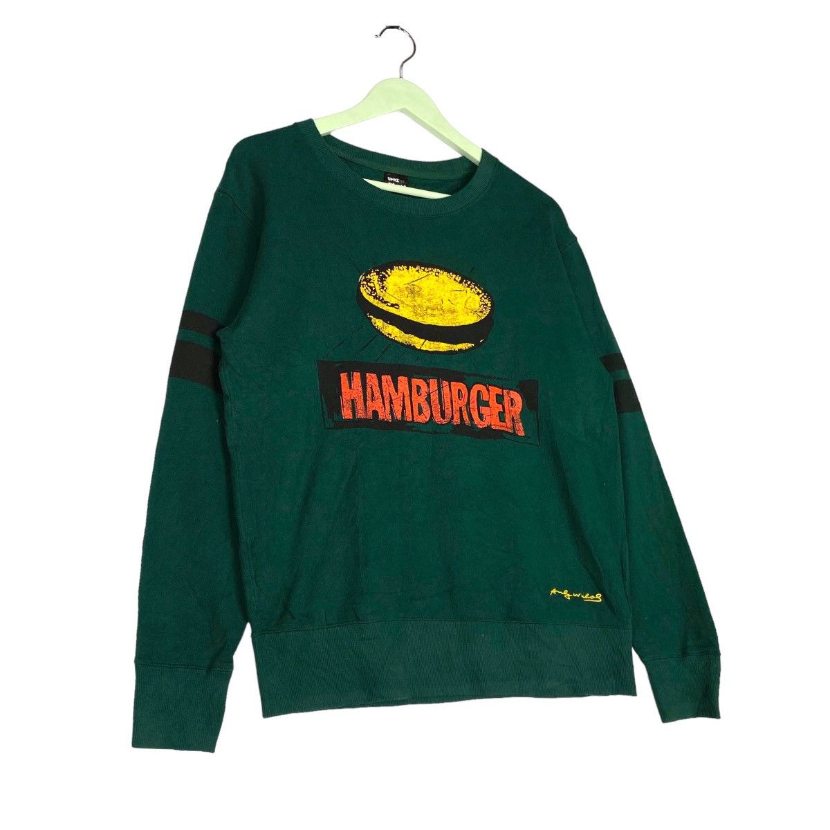 Andy Warhol × Vintage Vintage SPRZNY Hamburger Full Print Crewneck Sweatshirt Size US M / EU 48-50 / 2 - 3 Thumbnail