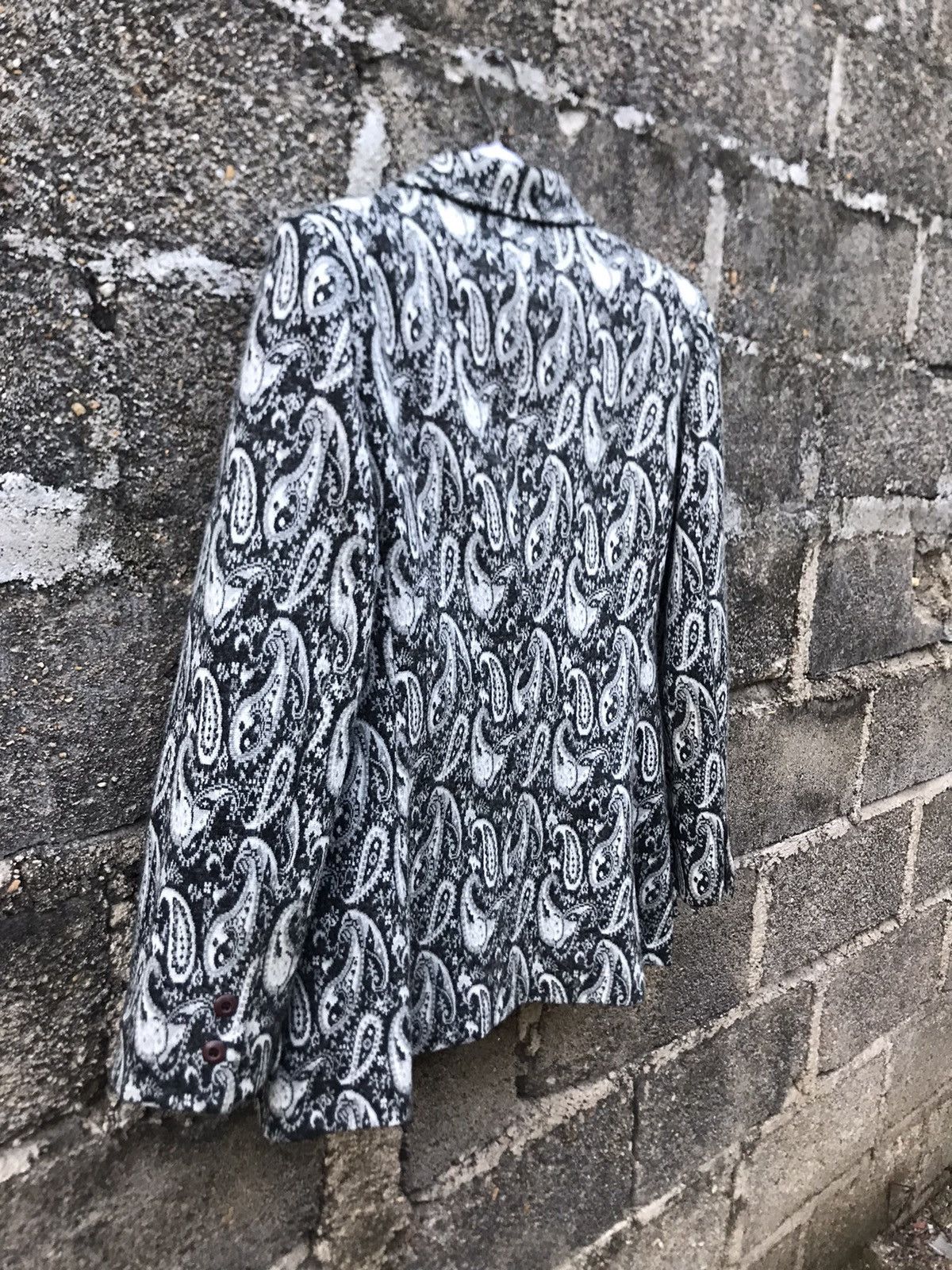 Designer × Japanese Brand × Vintage 🌟Vintage Lovely Queen Wool Paisley Coat Size S / US 4 / IT 40 - 13 Thumbnail