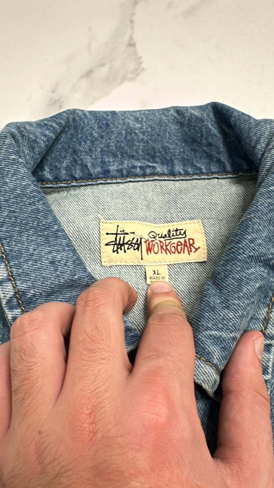 Stussy Stussy HO23 Zip Work Jacket Denim Blue Size US XL / EU 56 / 4 - 3 Thumbnail