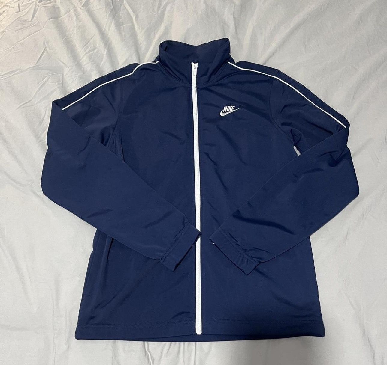 Nike Vintage Navy Blue Nike Tracksuit Jacket Size US S / EU 44-46 / 1 - 1 Thumbnail