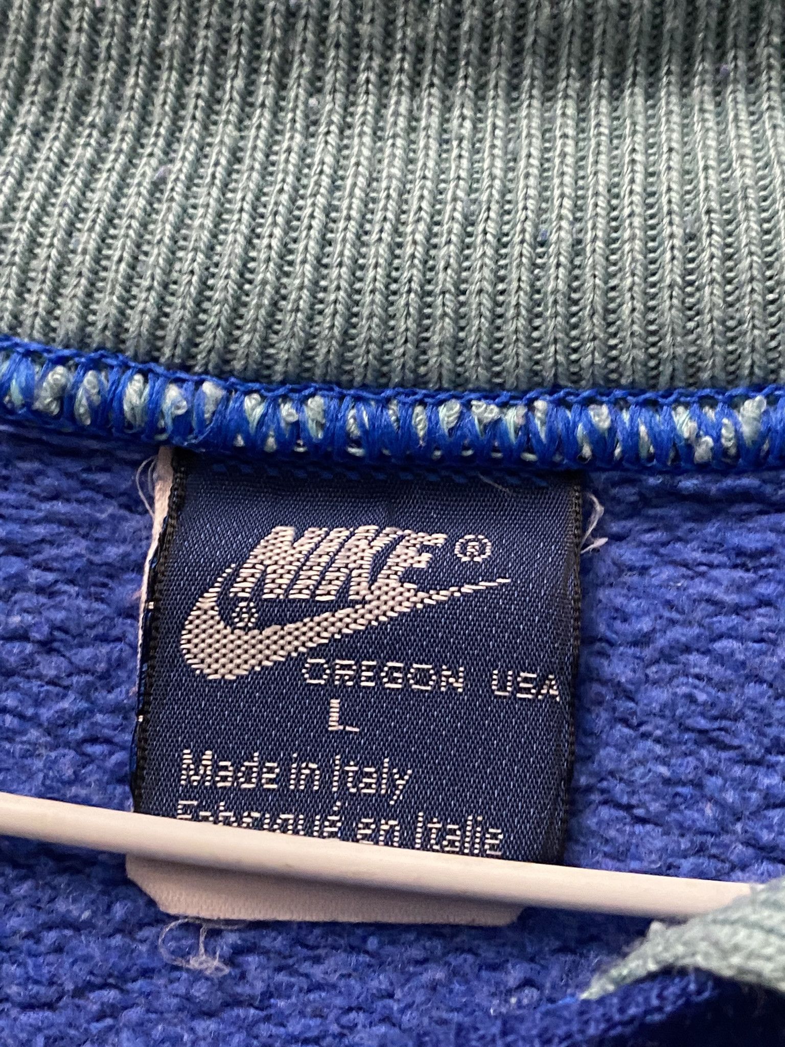 Nike × Vintage Nike Oregon USA Sweatshirt Polo Vintage 80s Big Logo Size US L / EU 52-54 / 3 - 2 Thumbnail