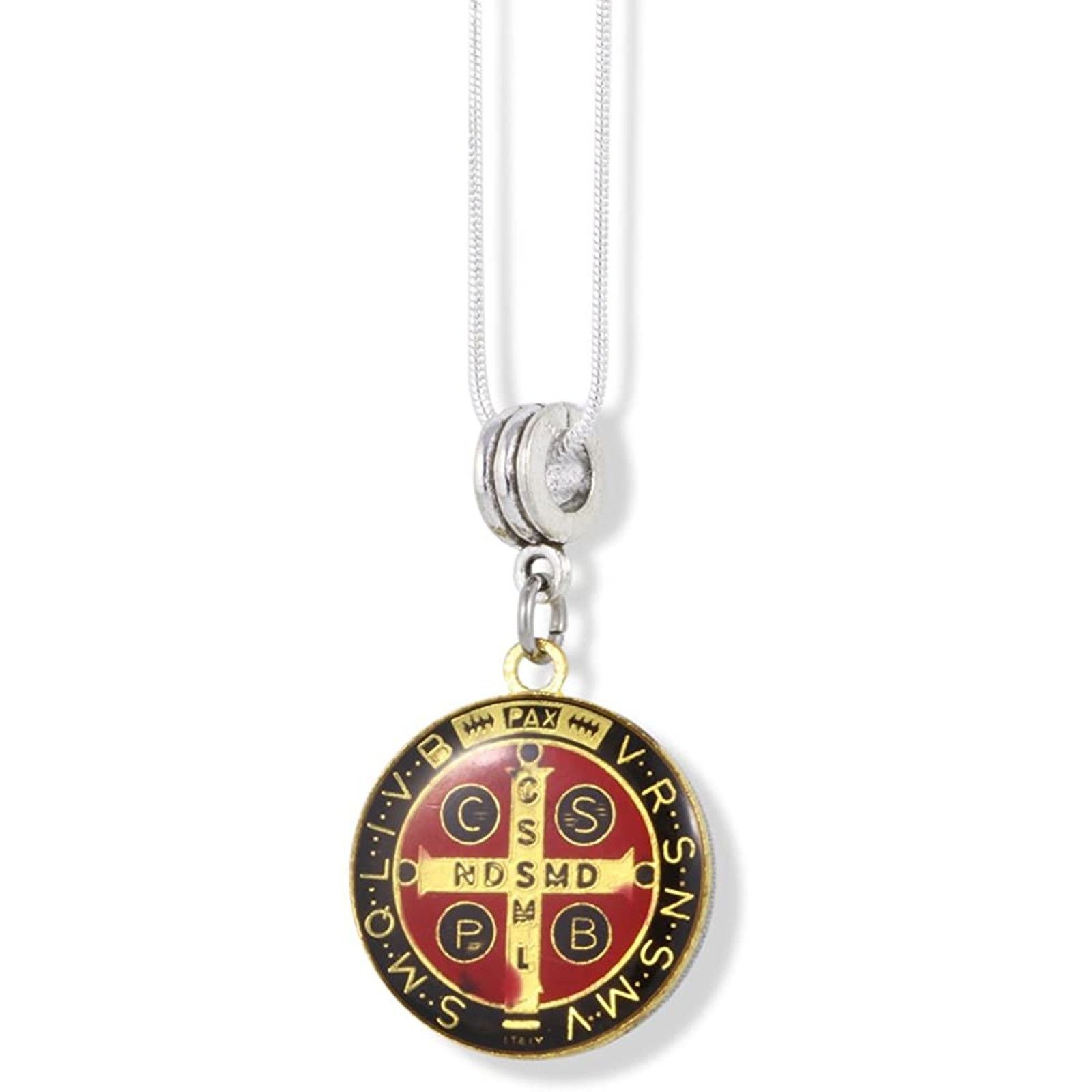 & Other Stories Saint Benedict Coloured Charm Snake Chain Necklace Size ONE SIZE - 1 Thumbnail