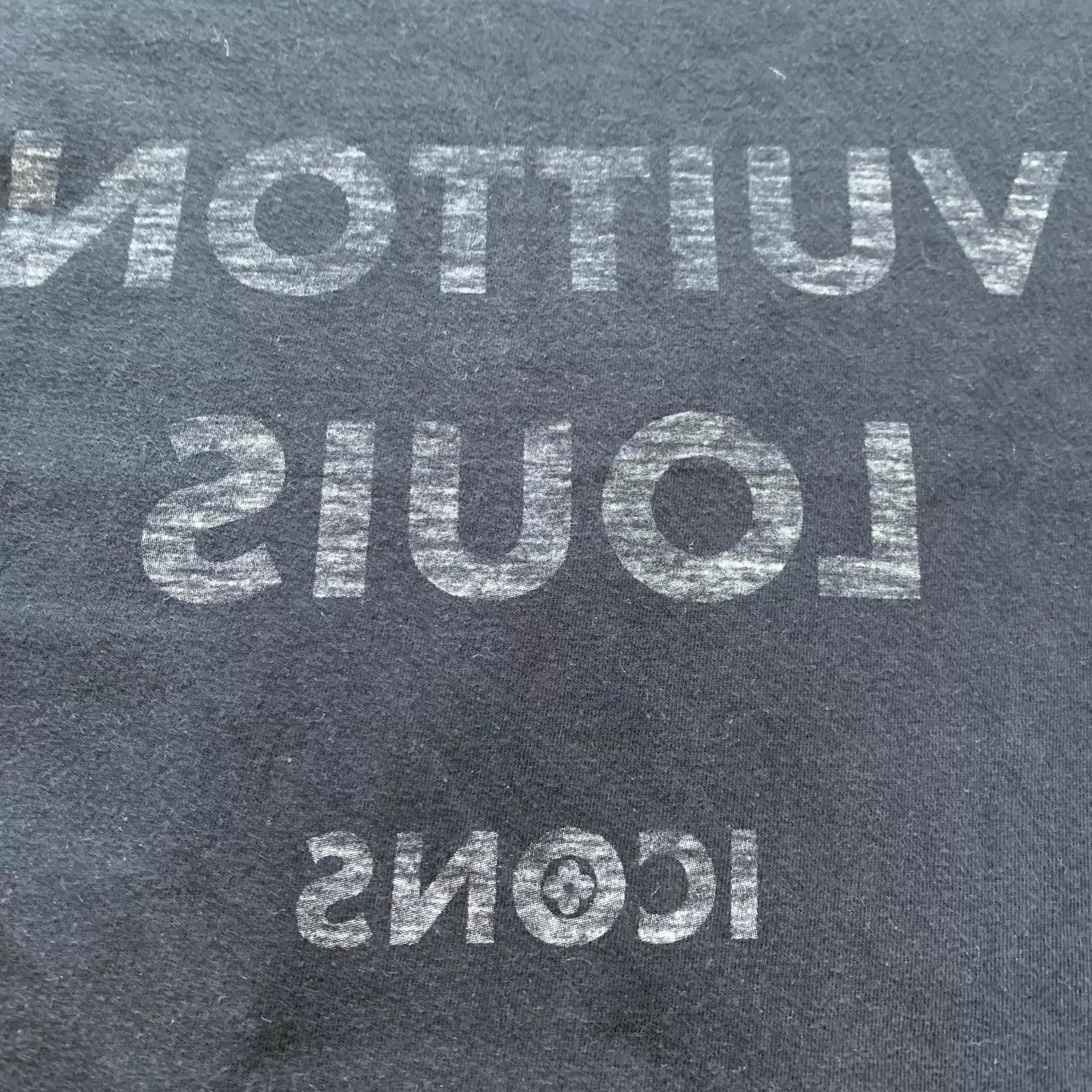 Louis Vuitton LV blk Mirror Flip Slogan Tee Size S 95 New Size S / US 4 / IT 40 - 9 Thumbnail