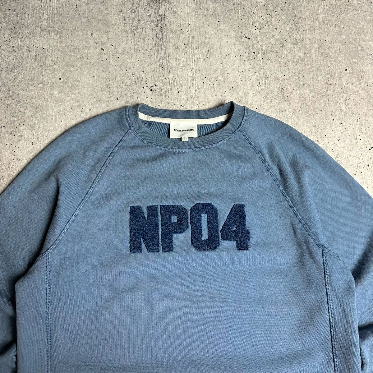 Designer × Norse Projects Norse Projects NPO4 Long Sleeve Sweatshirt Men's Size M Blue Size US M / EU 48-50 / 2 - 2 Thumbnail