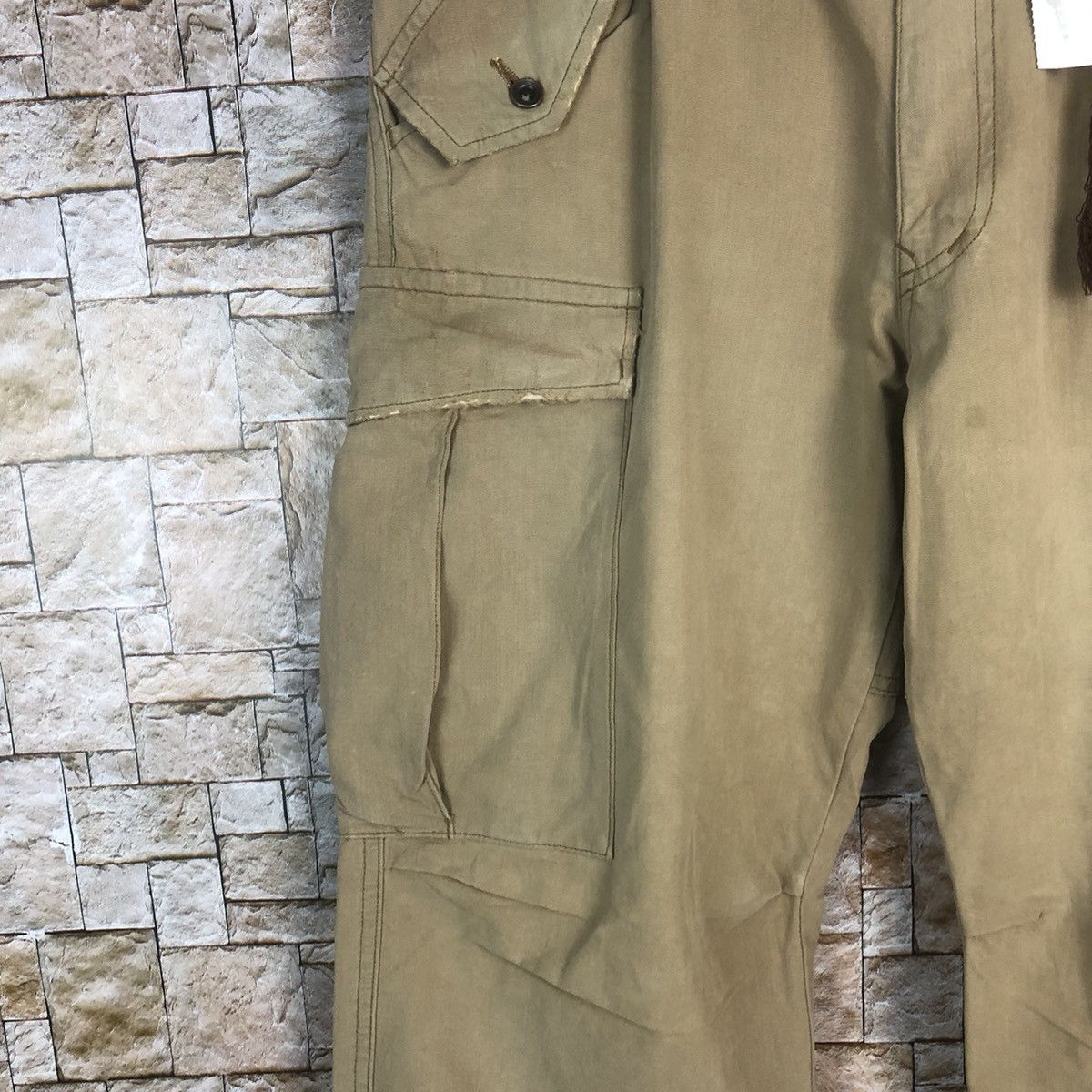 Japanese Brand CnCv Brown Cargo utility tactical Multipocket Pants #A747 Size US 31 - 10 Thumbnail