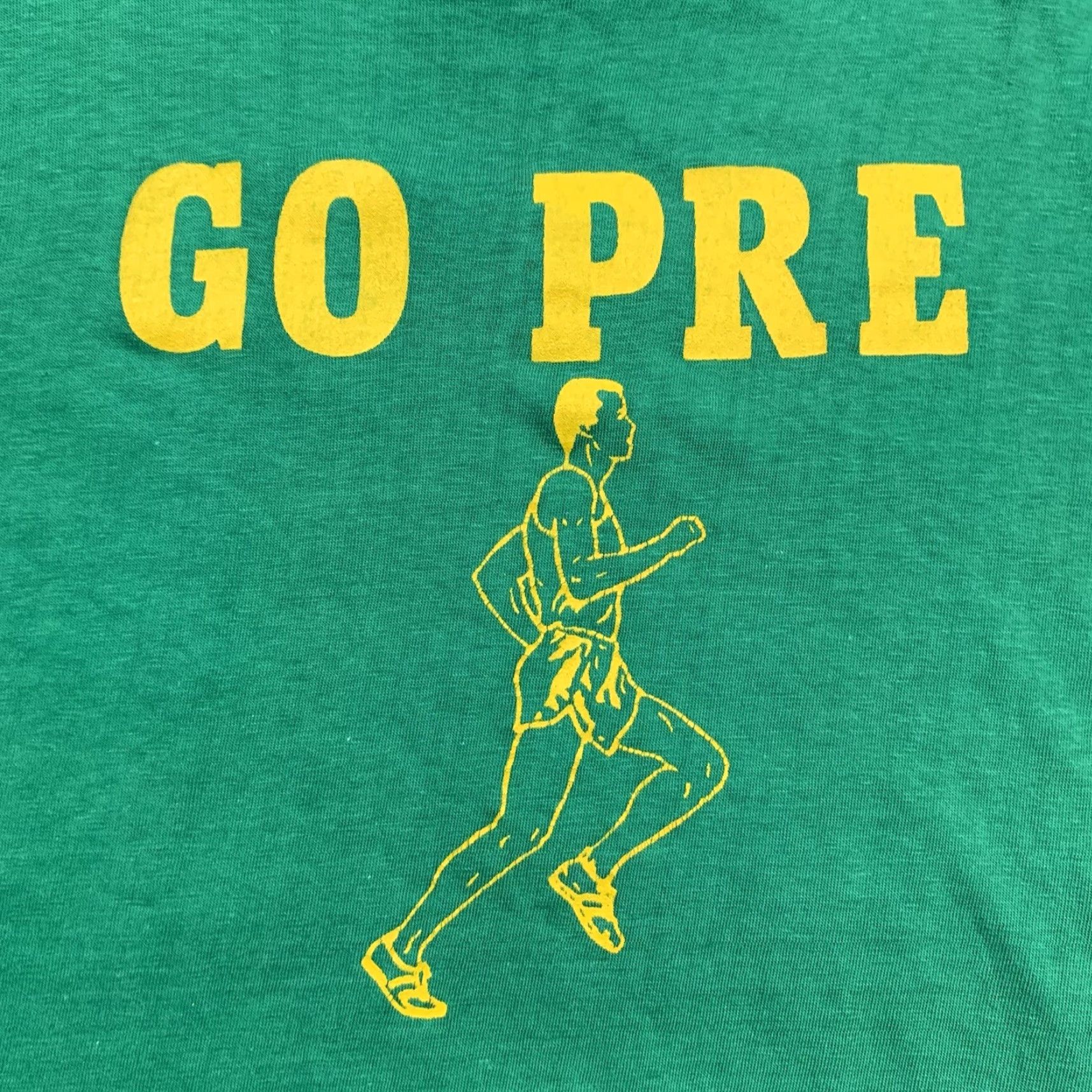 Nike VINTAGE Nike T Shirt Unisex 70s 70s Graphic Tee Green Cotton Logo USA Geisha Rap Hike Prefontaine OG Rare Stadium Size US L / EU 52-54 / 3 - 2 Thumbnail