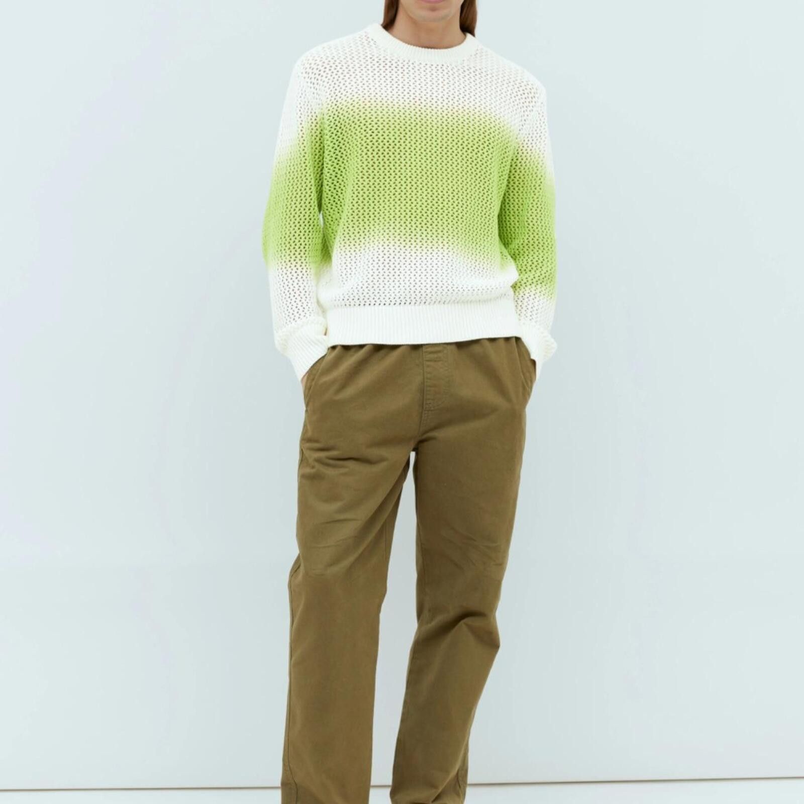 Stussy Stussy Pigment Dyed Loose Gauge Sweater, bright green Size US XL / EU 56 / 4 - 7 Thumbnail