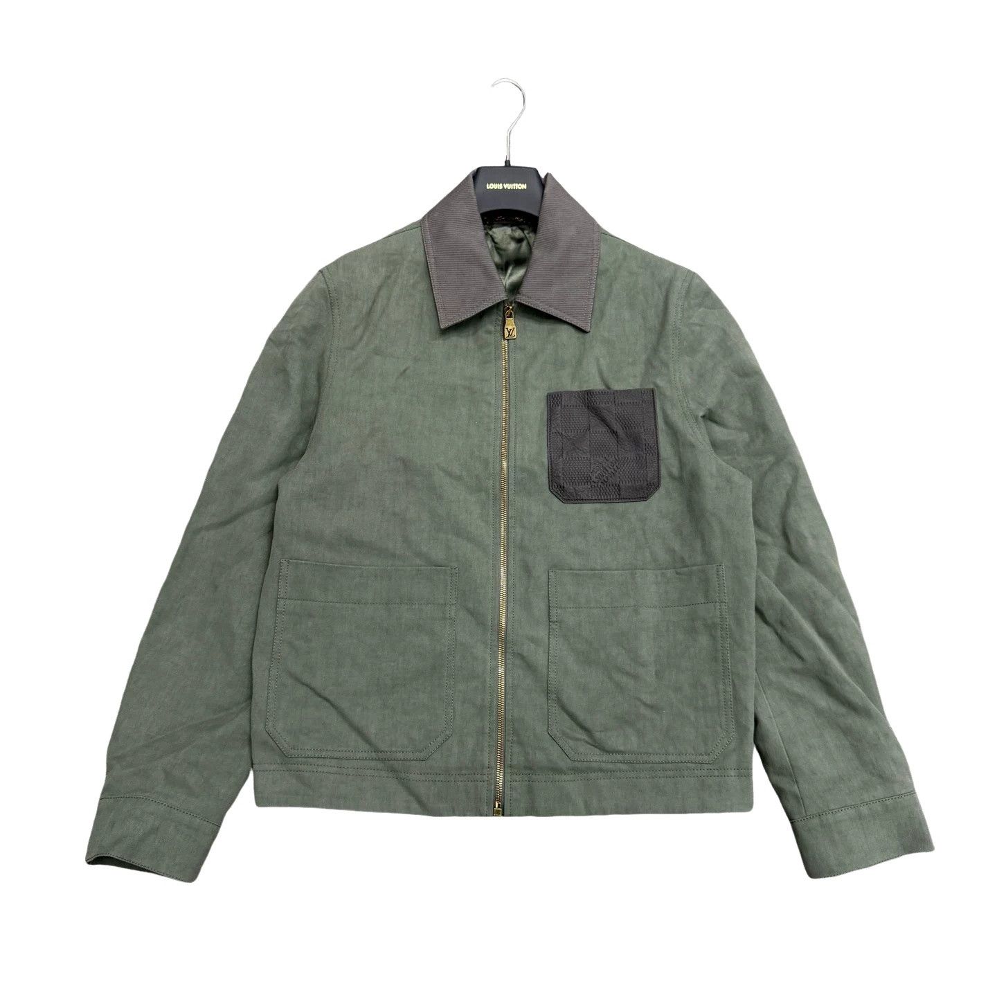 Louis Vuitton Louis Vuitton Green Linen Pocket Jacket Size S Size US S / EU 44-46 / 1 - 1 Thumbnail
