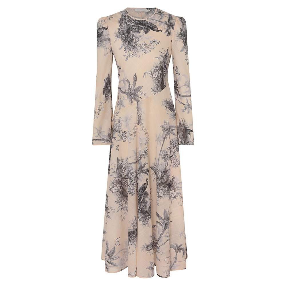 Zimmermann oc11z0525 Waverly Asymmetric Long Dress in Multicolor Size XS / US 0-2 / IT 36-38 - 2 Thumbnail