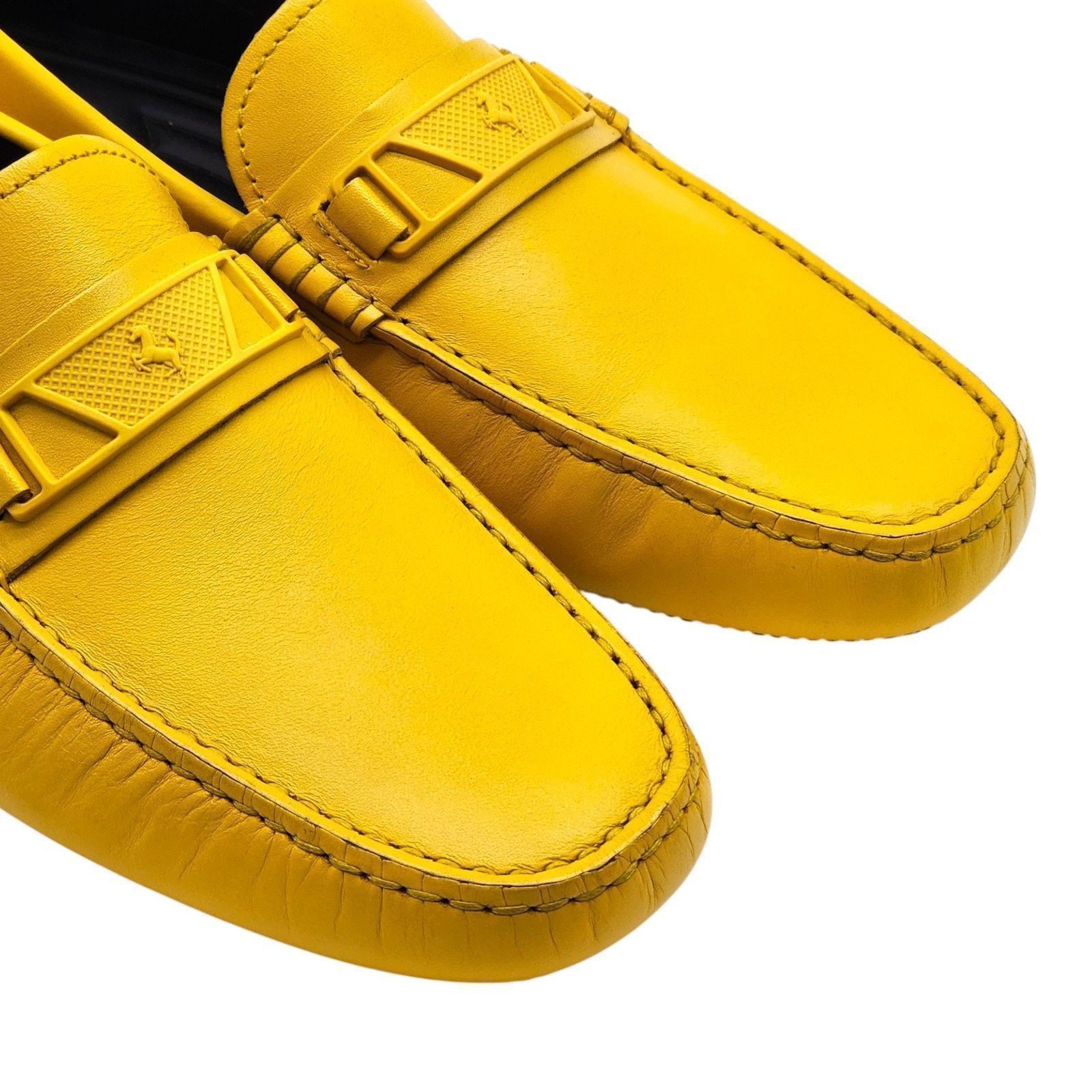 Ferrari × Tod's Gommino Driving Leather Loafers Yellow UK 7.5 US 9 NWB $695 Size US 9 / EU 42 - 6 Thumbnail