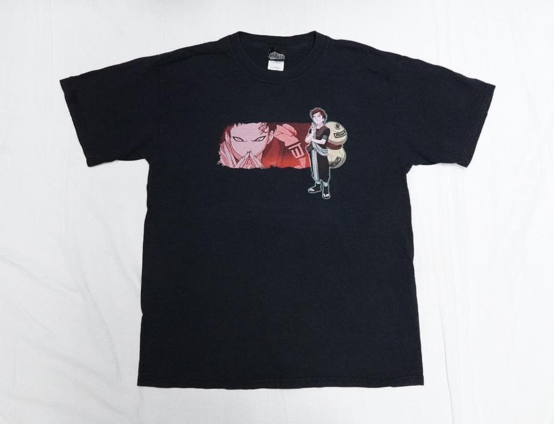 Anime 2002 NARUTO “我愛羅” Tシャツ アニメ 00's ビンテージ Size US M / EU 48-50 / 2 - 1 Thumbnail