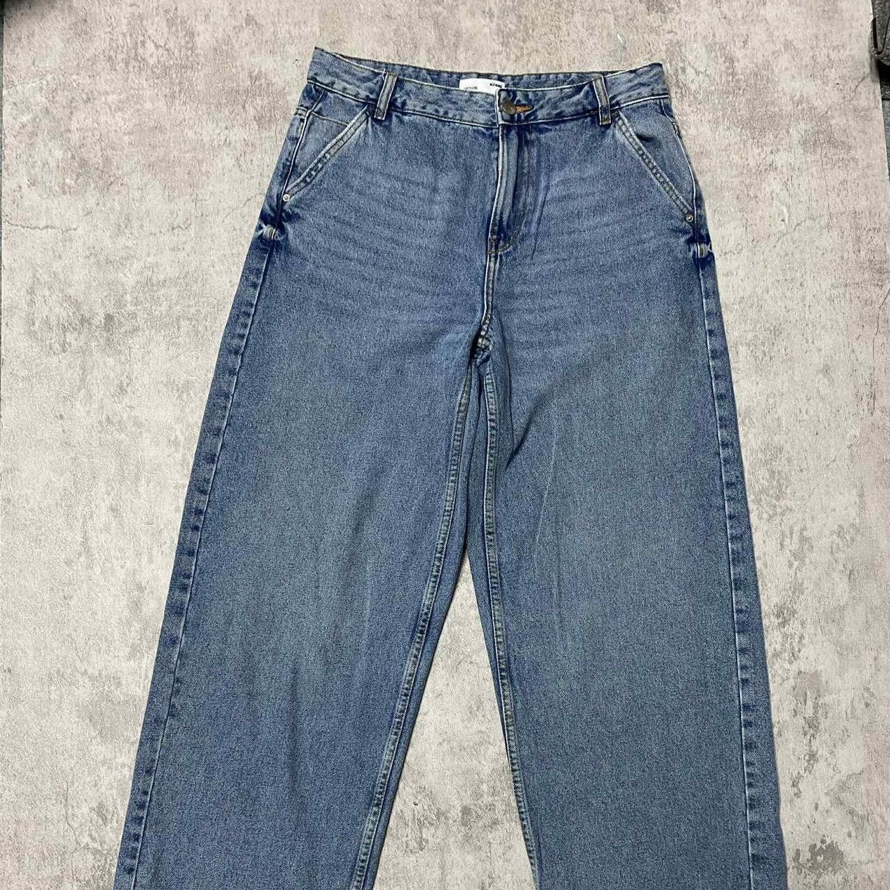 Other Blue high-waisted wide-leg denim jeans #skaterstyle Size 34" / US 12 / IT 48 - 2 Thumbnail