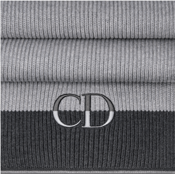 Dior o1w1db11025 513ME0 Size : OS / CD Icon Scarf in Gray Size ONE SIZE - 4 Thumbnail