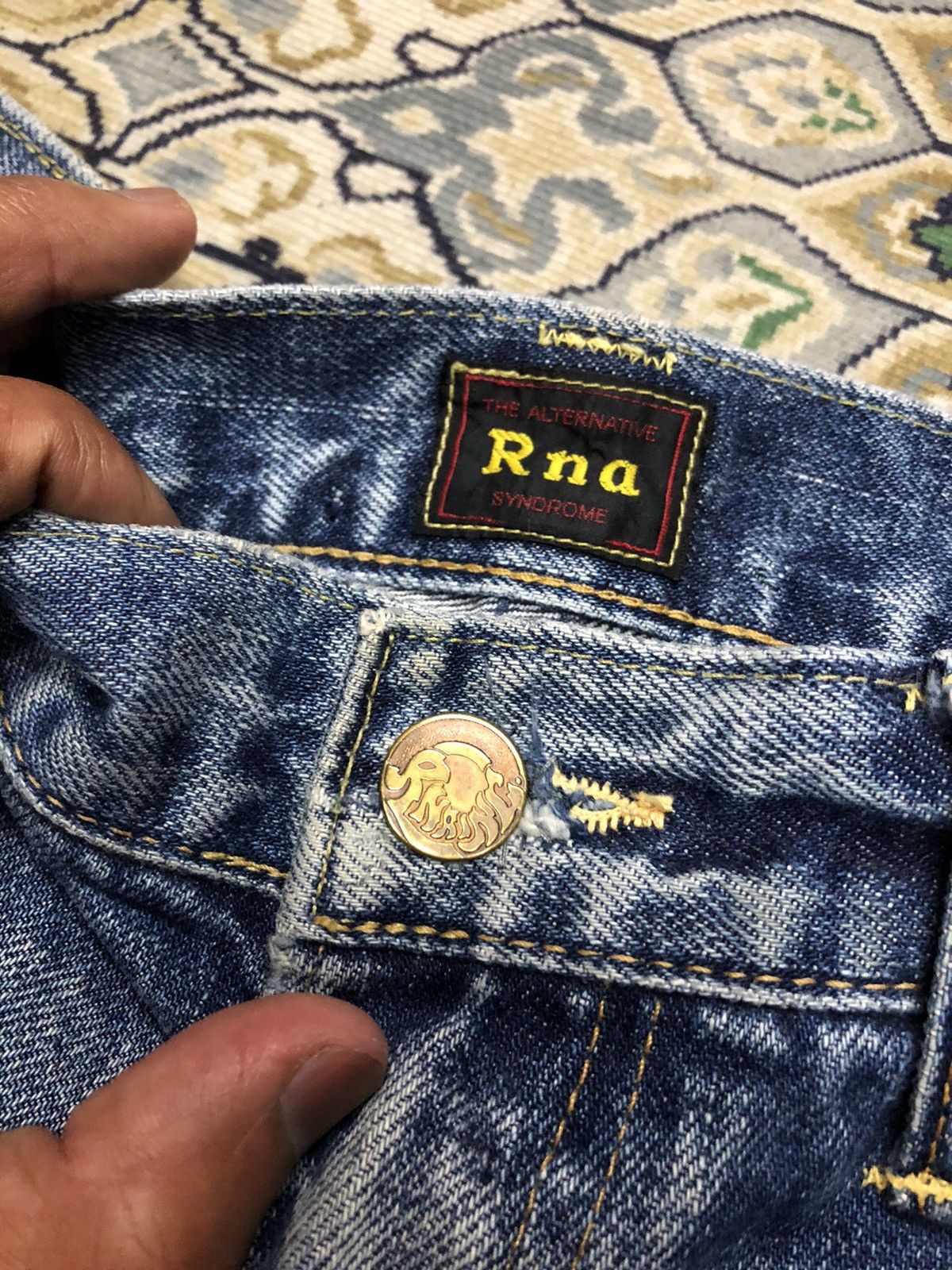 Japanese Brand STEAL‼️‼️RNA SYNDROME DISTRESSED DENIM Size US 31 - 5 Thumbnail