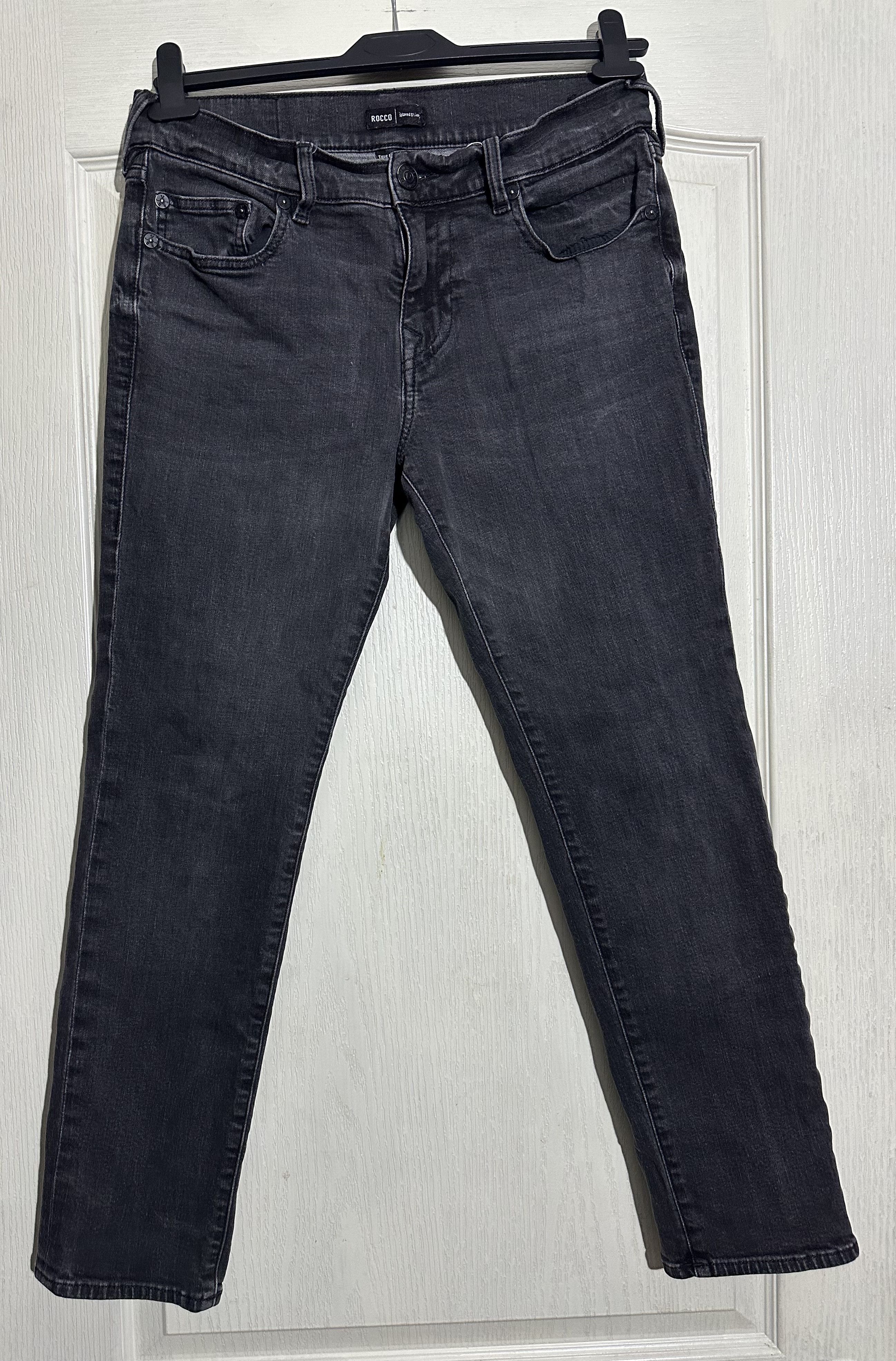 True Religion rue Religion Rocco Relaxed Skinny Men's Jeans Gray Size US 32 / EU 48 - 2 Thumbnail