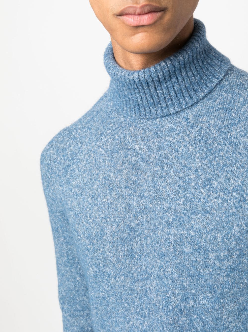 Brunello Cucinelli o1w1db10924 Turtleneck in Light Blue Size US XS / EU 42 / 0 - 5 Thumbnail
