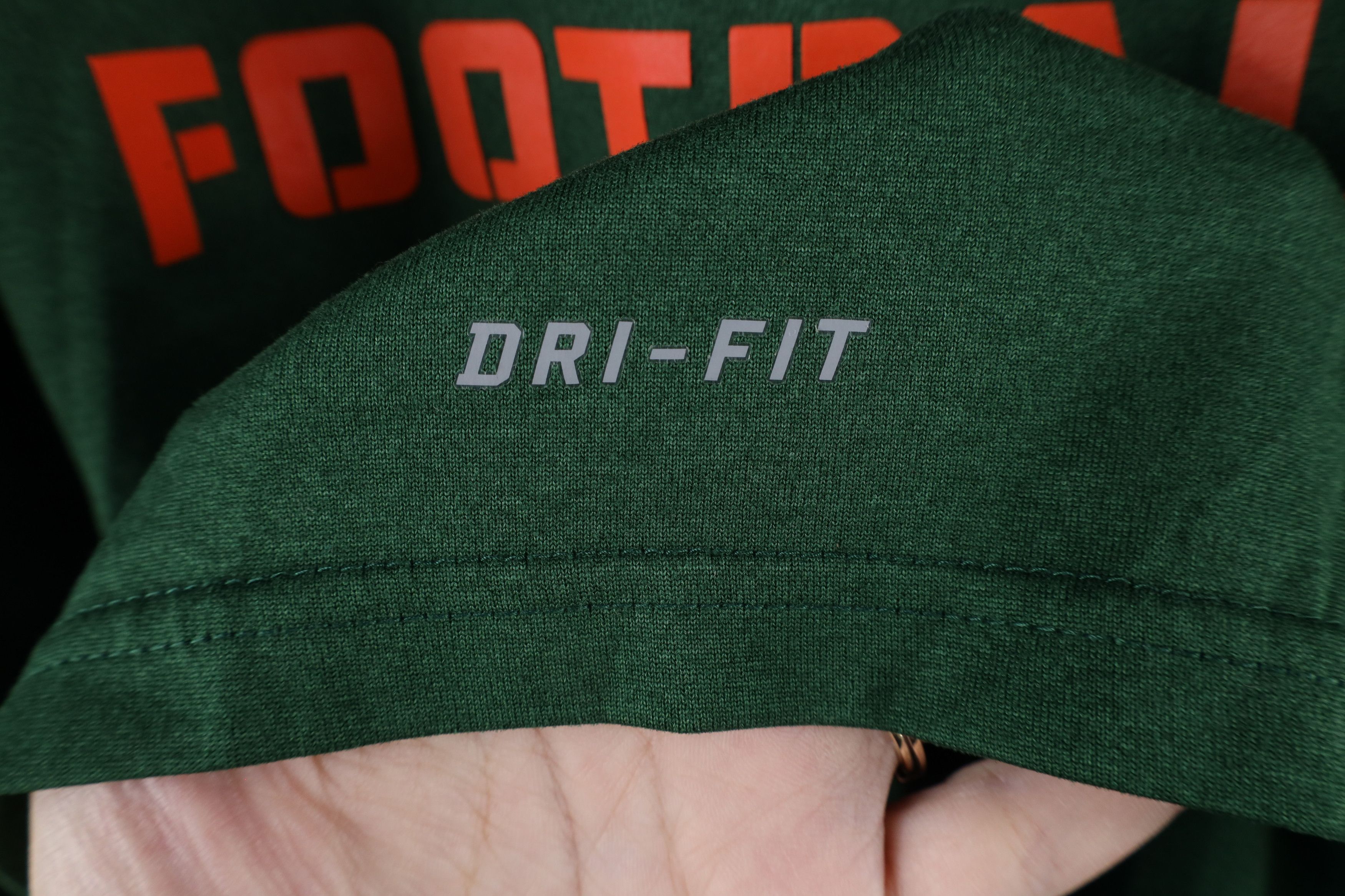 Nike × Vintage Nike University of Hurricanes Football Long Sleeve T-Shirt Size US L / EU 52-54 / 3 - 6 Thumbnail