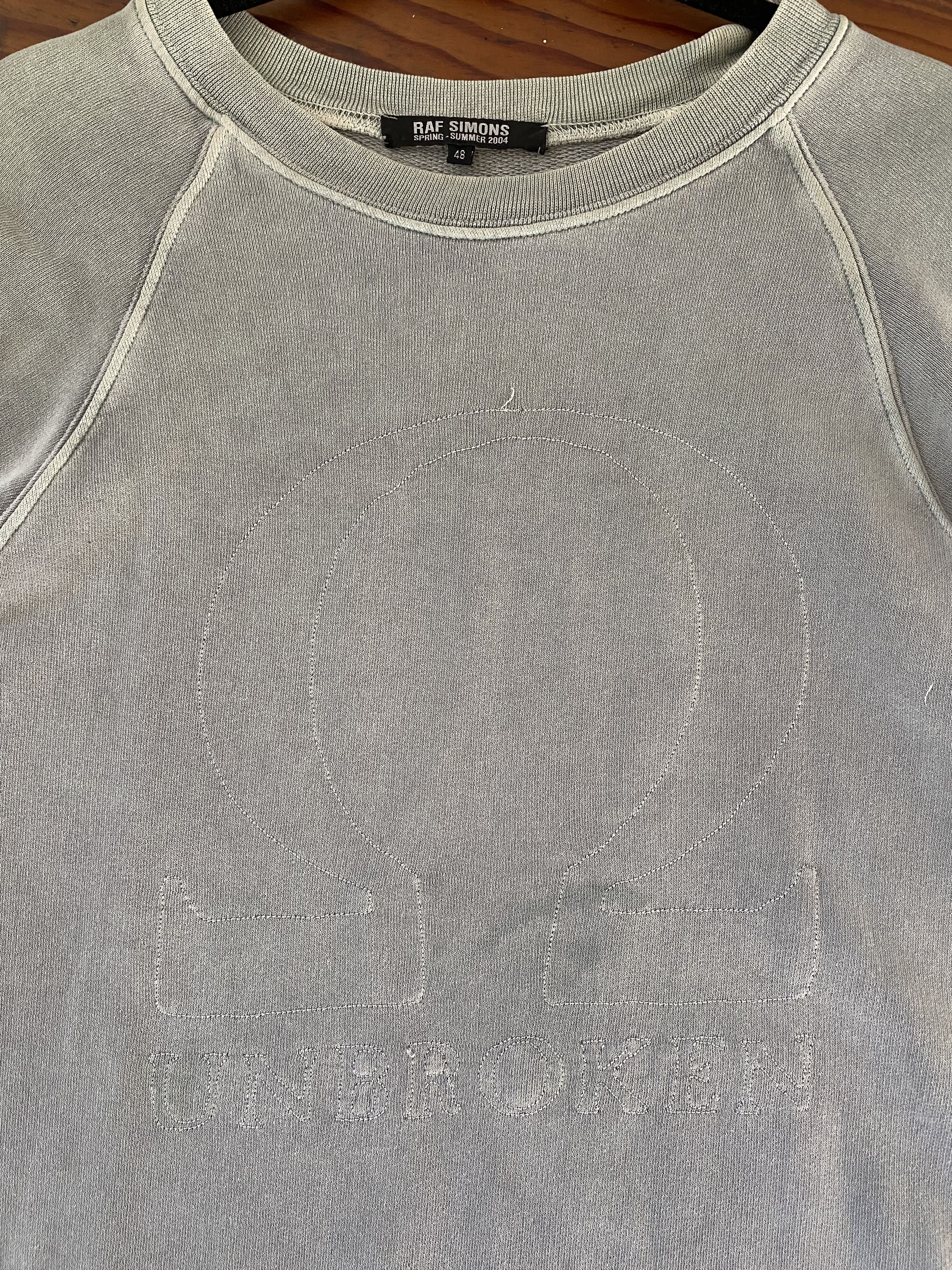 Raf Simons Blue grey, ‘Unbroken’ sweatshirt from spring summer 2004 Size US S / EU 44-46 / 1 - 12 Thumbnail