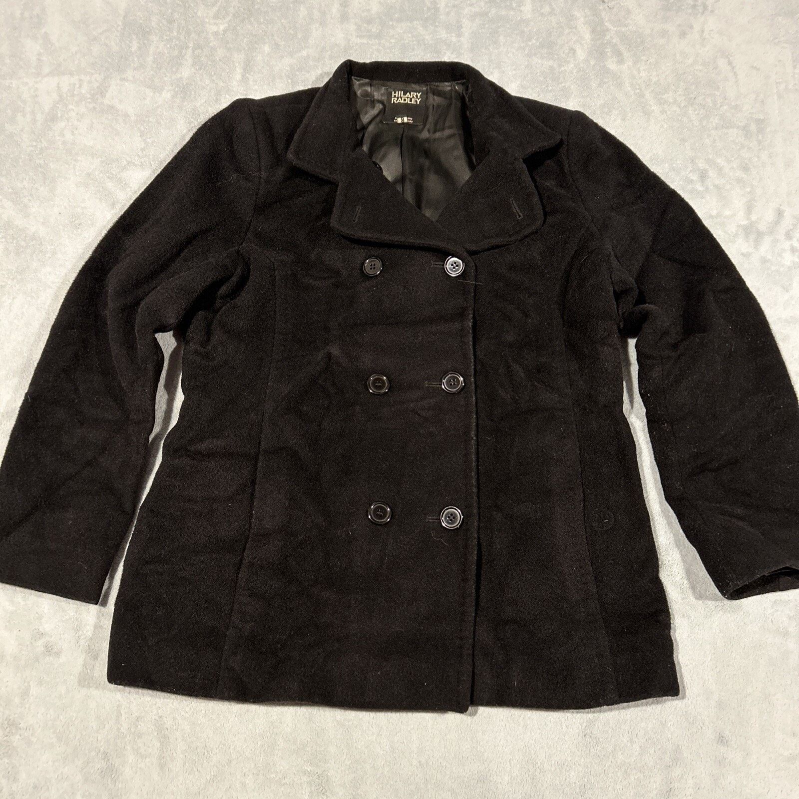 Polo Ralph Lauren Alpaca Wool Pea Coat Womens 8 Large Double Breasted Vented Size L / US 10 / IT 46 - 1 Thumbnail