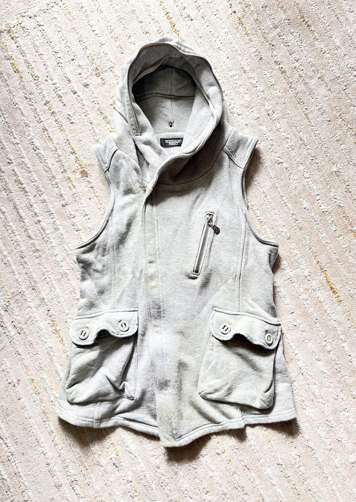If Six Was Nine × Tornado Mart Tornado Mart Double Colar Sleeveless Hoodie Sweater Size US M / EU 48-50 / 2 - 1 Thumbnail