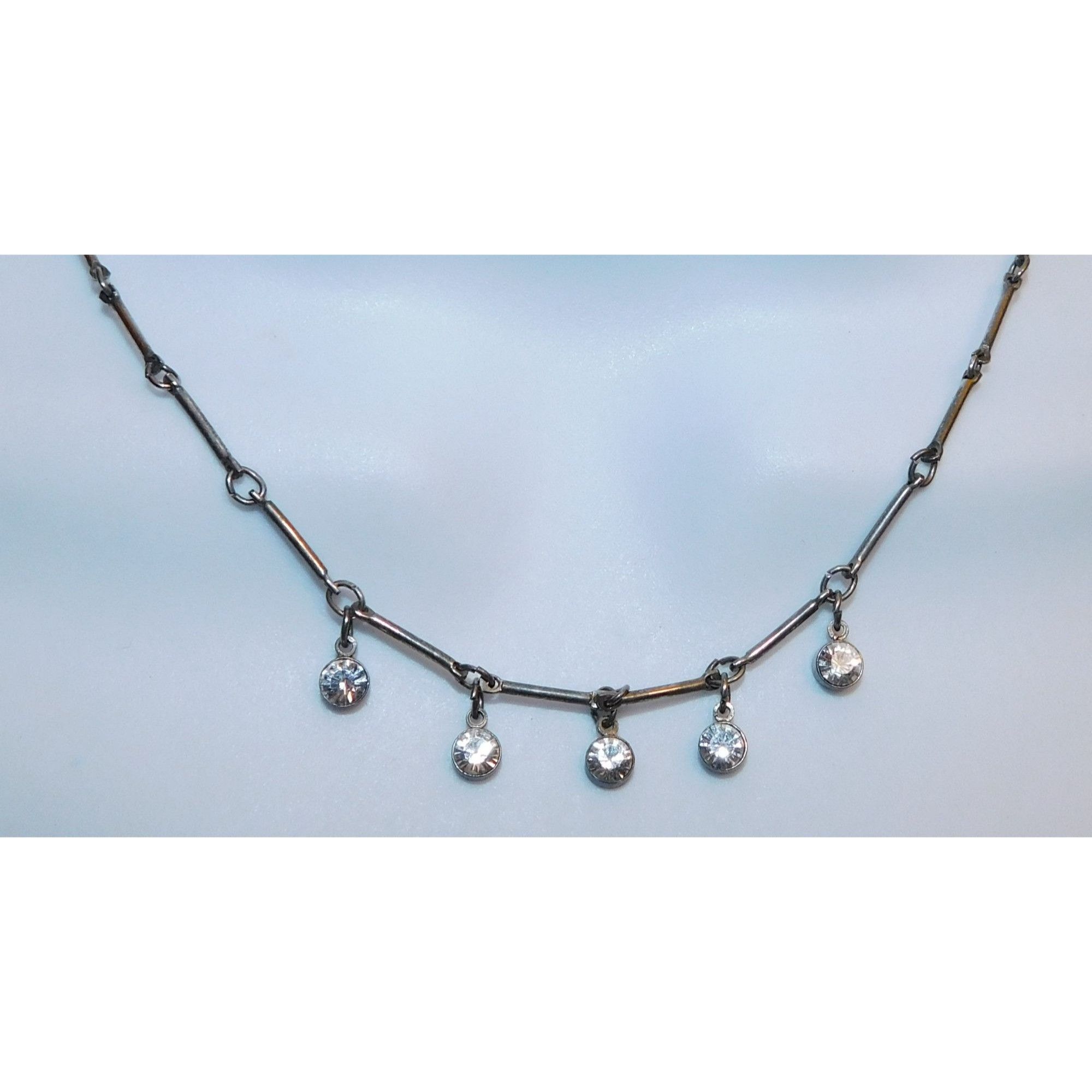 Other Simple Rhinestone Necklace Size ONE SIZE - 1 Thumbnail