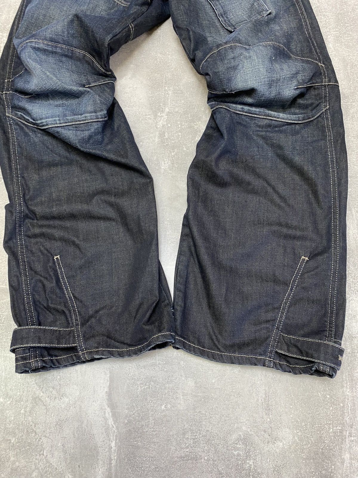 G-Star × Vintage Vintage G Star Raw Denim Biker Cargo Double Knee Pants Size US 34 / EU 50 - 6 Thumbnail