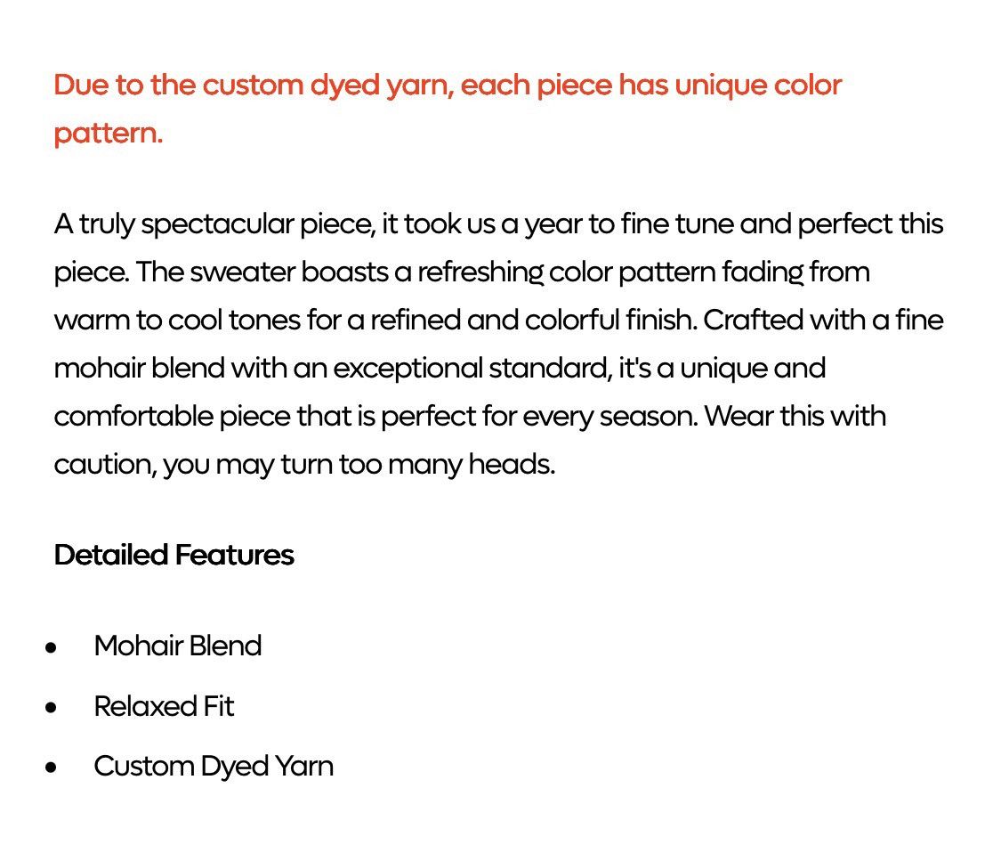 YITAI Men’s XXL Yitai Radio Star Knit Jumper |Mohair & Wool Blend Size US XXL / EU 58 / 5 - 5 Thumbnail