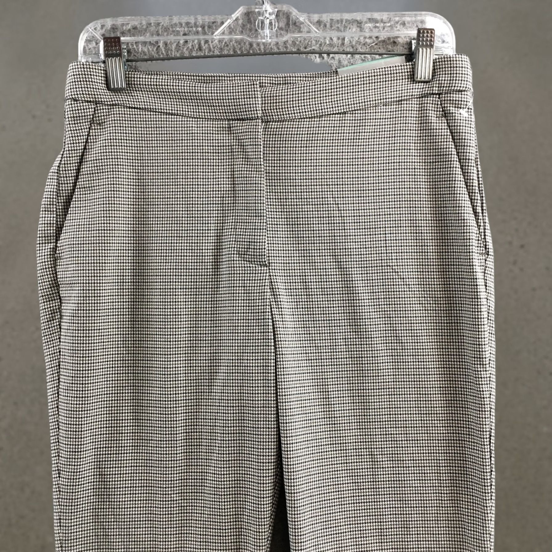 H&M H&M Trouser Slacks Skinny Pants Womens 6 Multicolor Houndstooth Mid Rise Zip NEW Pants Women Slim Streetwear Classic Womens Size 28" / US 6 / IT 42 - 1 Thumbnail