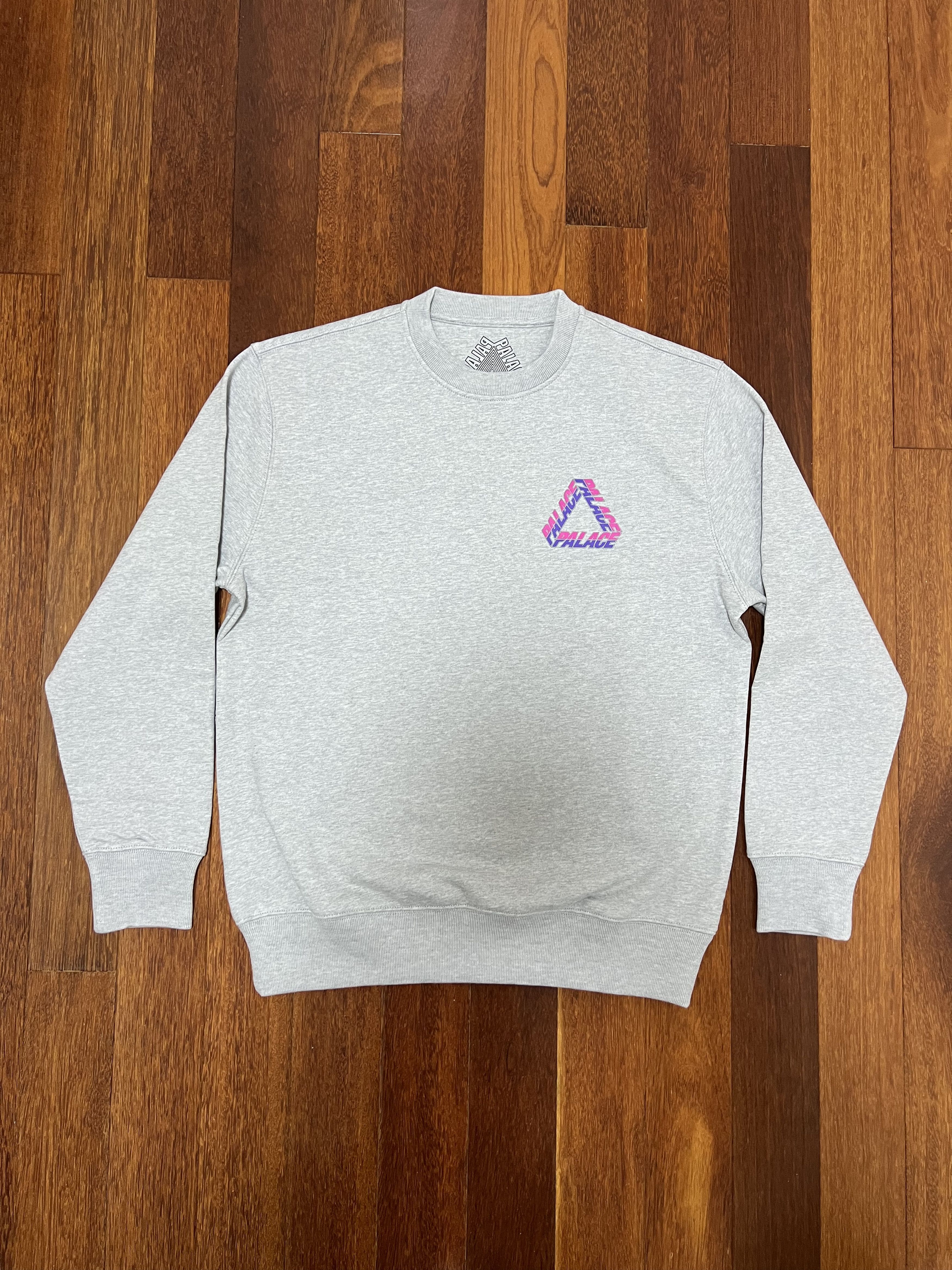 Palace 💚 2019 Palace Split P3 Crew Grey Marl Medium NEW Size US M / EU 48-50 / 2 - 4 Thumbnail