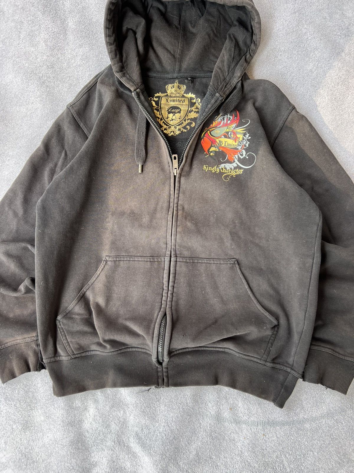 Christian Audigier Rare❤️ & Ed Hardy style Christian Audigier Zip Up Hoodie Y2K Size US M / EU 48-50 / 2 - 4 Thumbnail