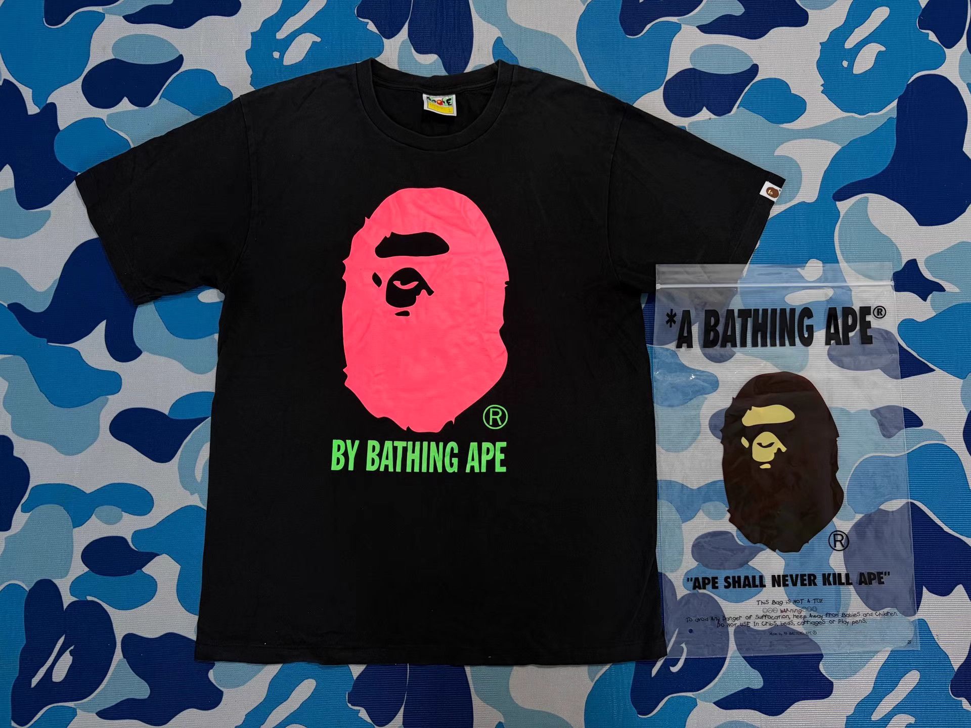 Bape BAPE Black Short Sleeve Tee Size US M / EU 48-50 / 2 - 1 Thumbnail