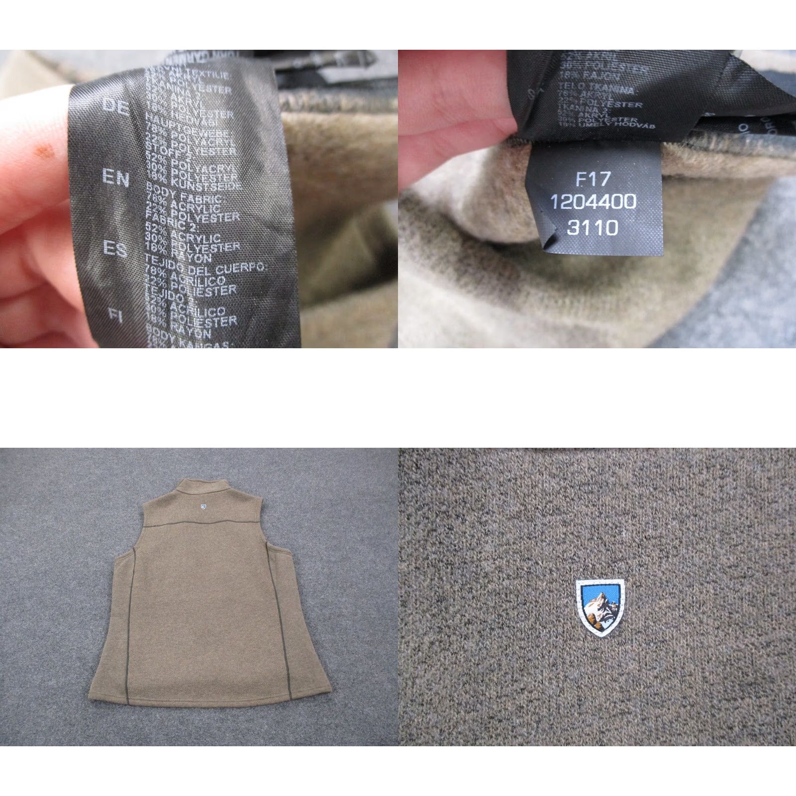 Vintage Kuhl Vest Jacket Mens L Brown Polyester Fleece Zip Full Zip Pockets Outdoor Hiking Windproof Thermal 90s Theme Winter Fall Size US L / EU 52-54 / 3 - 8 Thumbnail
