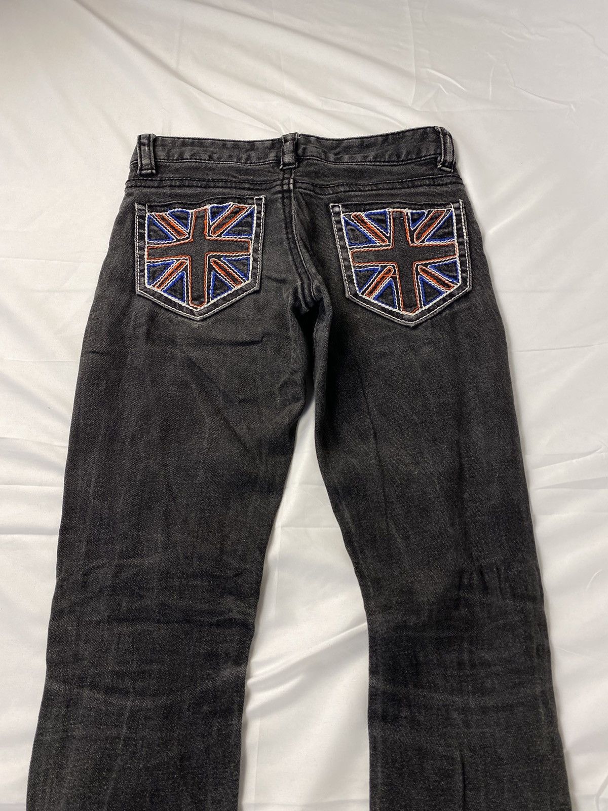 Japanese Brand 2000 Glad News Skinny Bristish Flag Punk Gothic Style Size US 28 / EU 44 - 3 Thumbnail