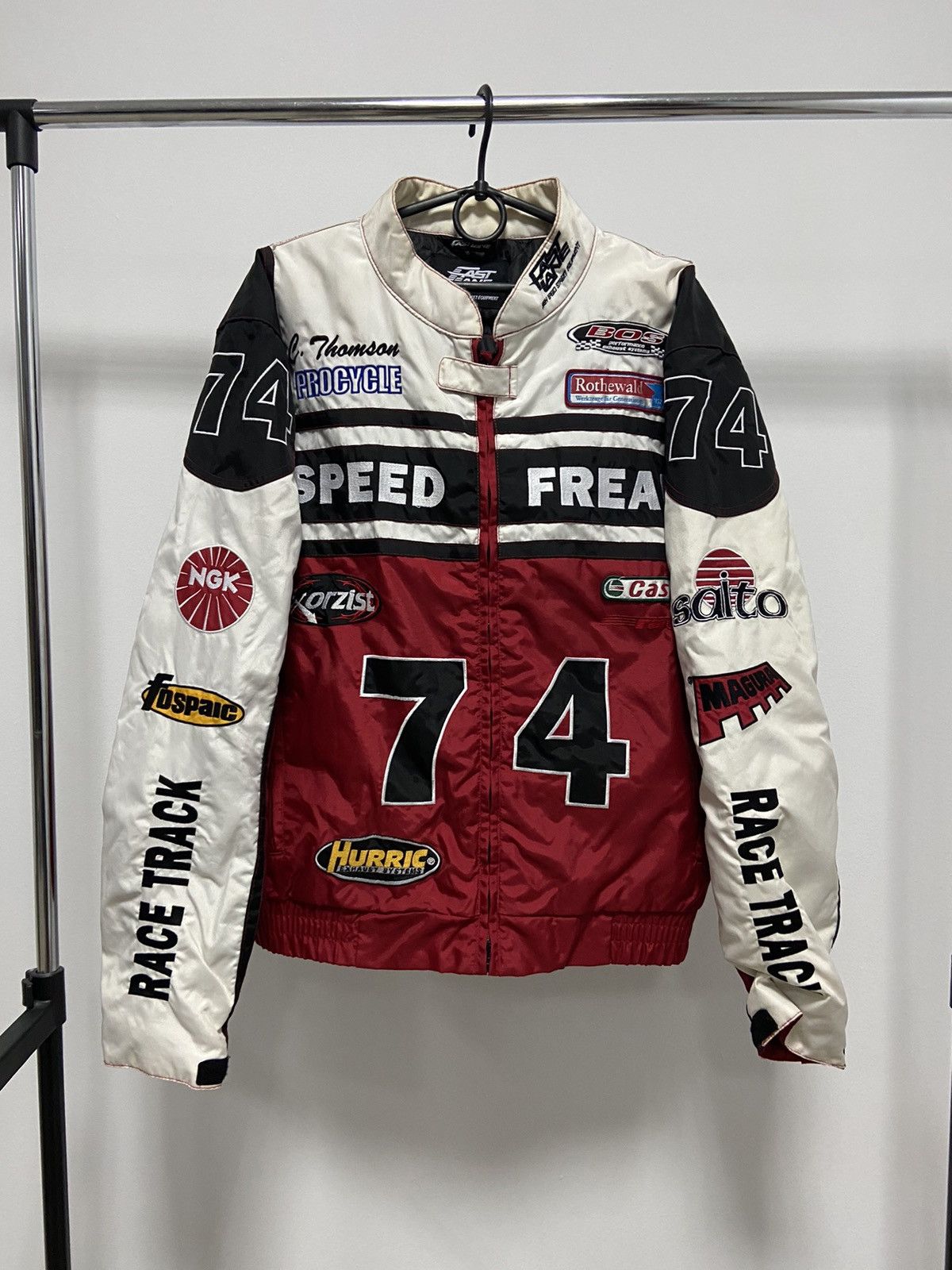 Speed Freak Racing Jacket Vintage Big Logo Moto Patches