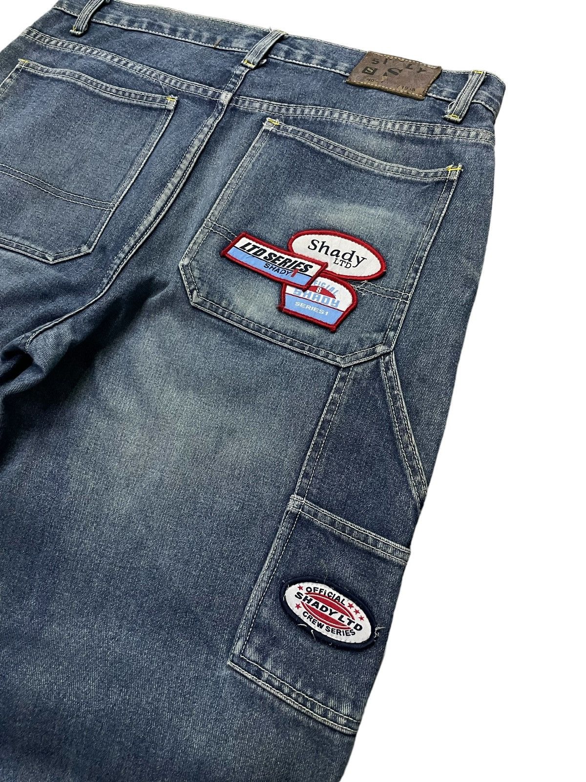 Eminem × JNCO Vintage Eminem Shady Ltd Patched Rap Baggy Massive Jeans Size US 34 / EU 50 - 3 Thumbnail