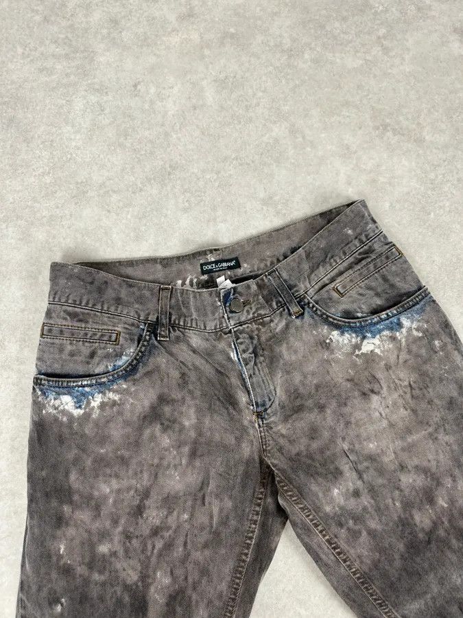 Dolce & Gabbana 2010s Dolce & Gabbana Grey Smoked Hybrid Denim Jeans Size US 32 / EU 48 - 5 Thumbnail
