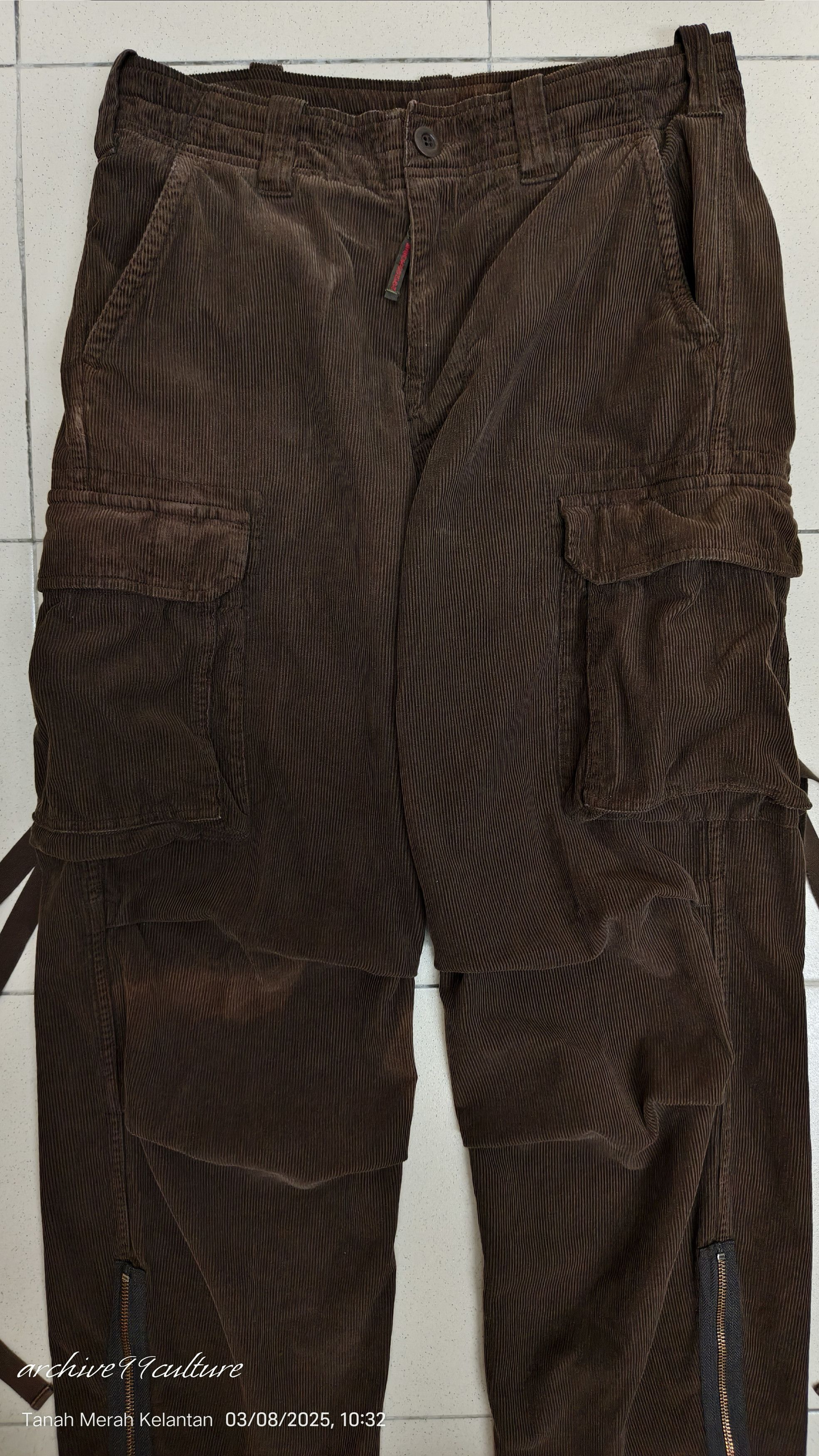 291295=Homme Arhive 2000 291295 Homme Parachute velvet pants Size US 31 - 10 Thumbnail