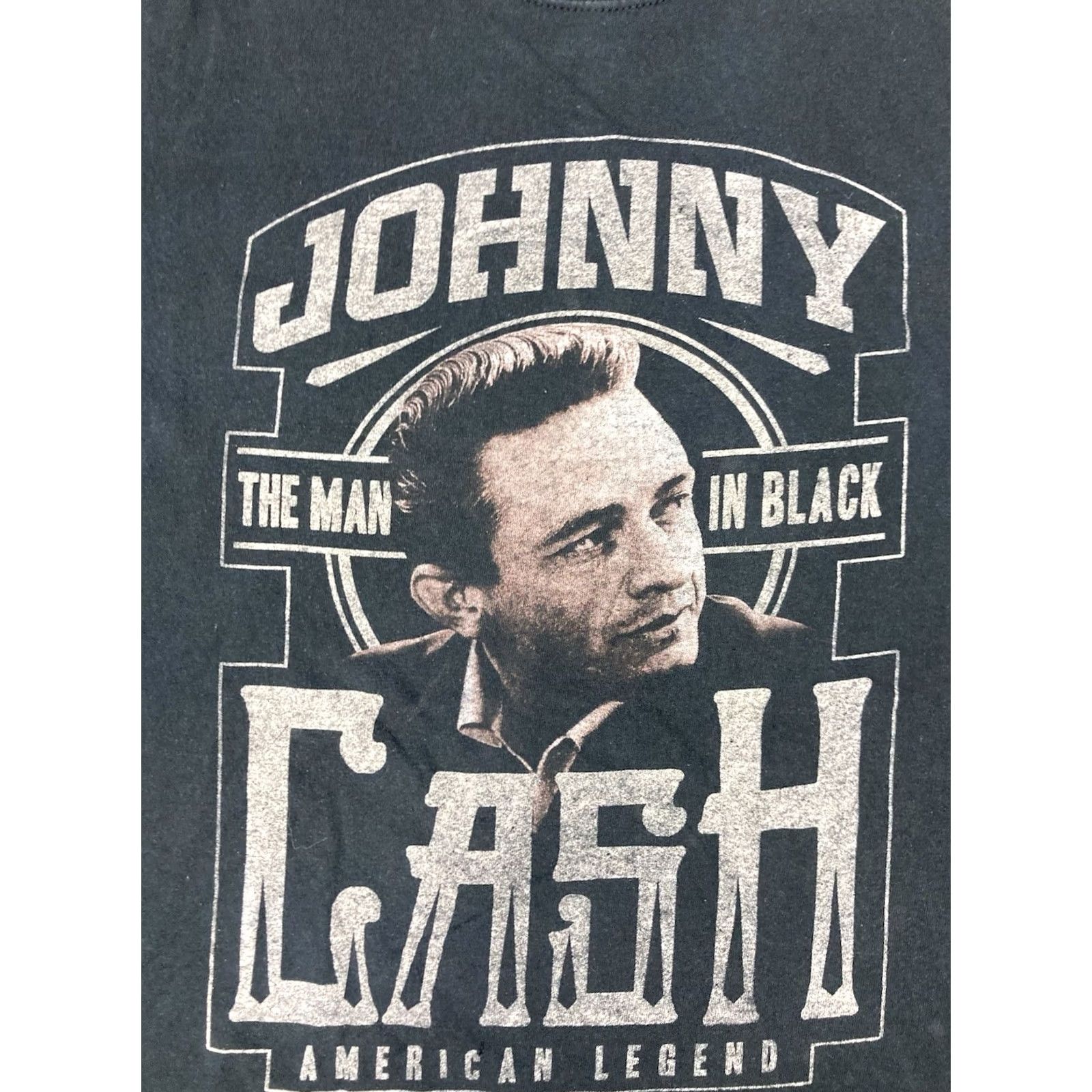 Vintage VINTAGE Johnny Cash The Man In Black Amarican Legend Graphic Shirt Mens Large Black Cotton Logo Retro Music T-Shirt Size US L / EU 52-54 / 3 - 2 Thumbnail