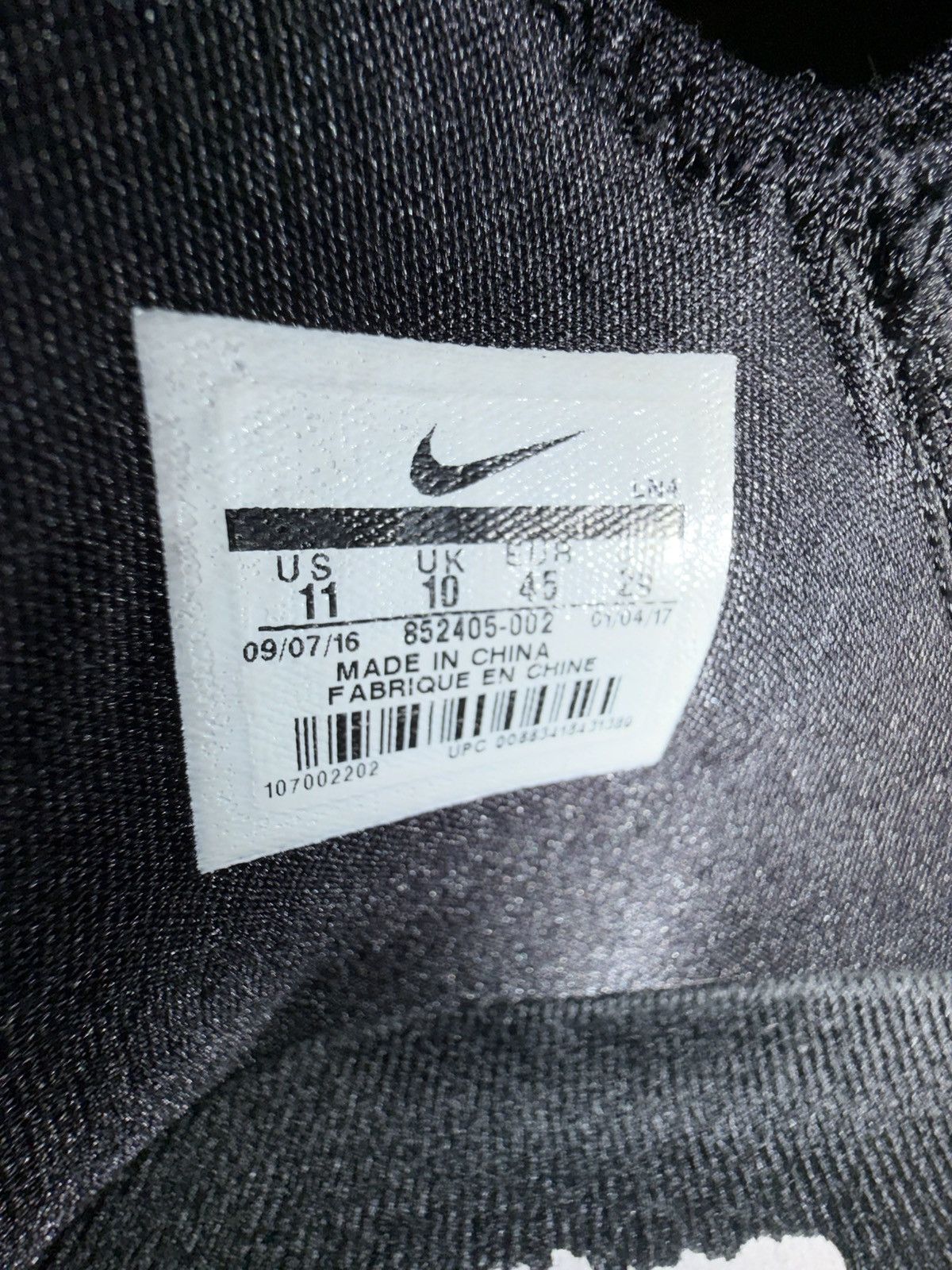 Nike Nike LeBron 14 Black Ice Size US 11 / EU 44 - 6 Thumbnail
