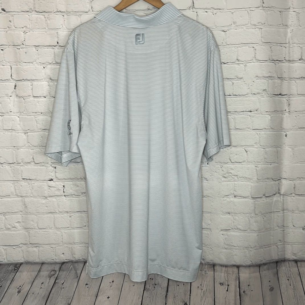 Footjoy FootJoy Polo Shirt Men L Multicolor Striped Golf Seaview Approximate flat lay Measurements Long Sleeve? (note: avoid adding) Size US L / EU 52-54 / 3 - 7 Thumbnail